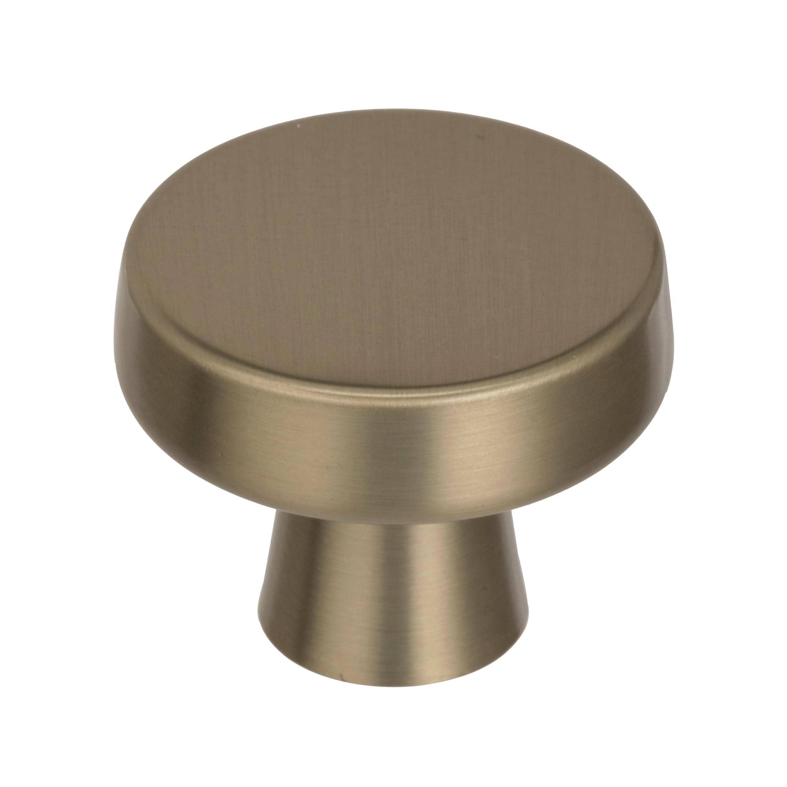 Amerock Blackrock 1-5/16 inch (33mm) Diameter Golden Champagne Cabinet Knob
