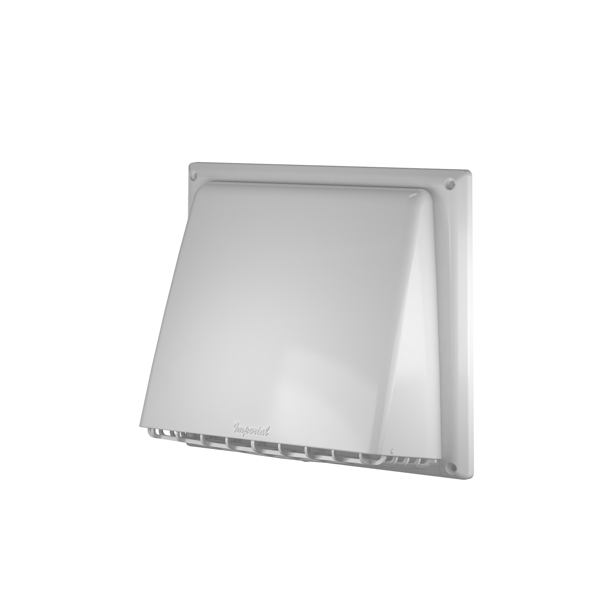 Imperial 6 In. - 7 In. White Plastic Kitchen Wall Vent Cap VT0755