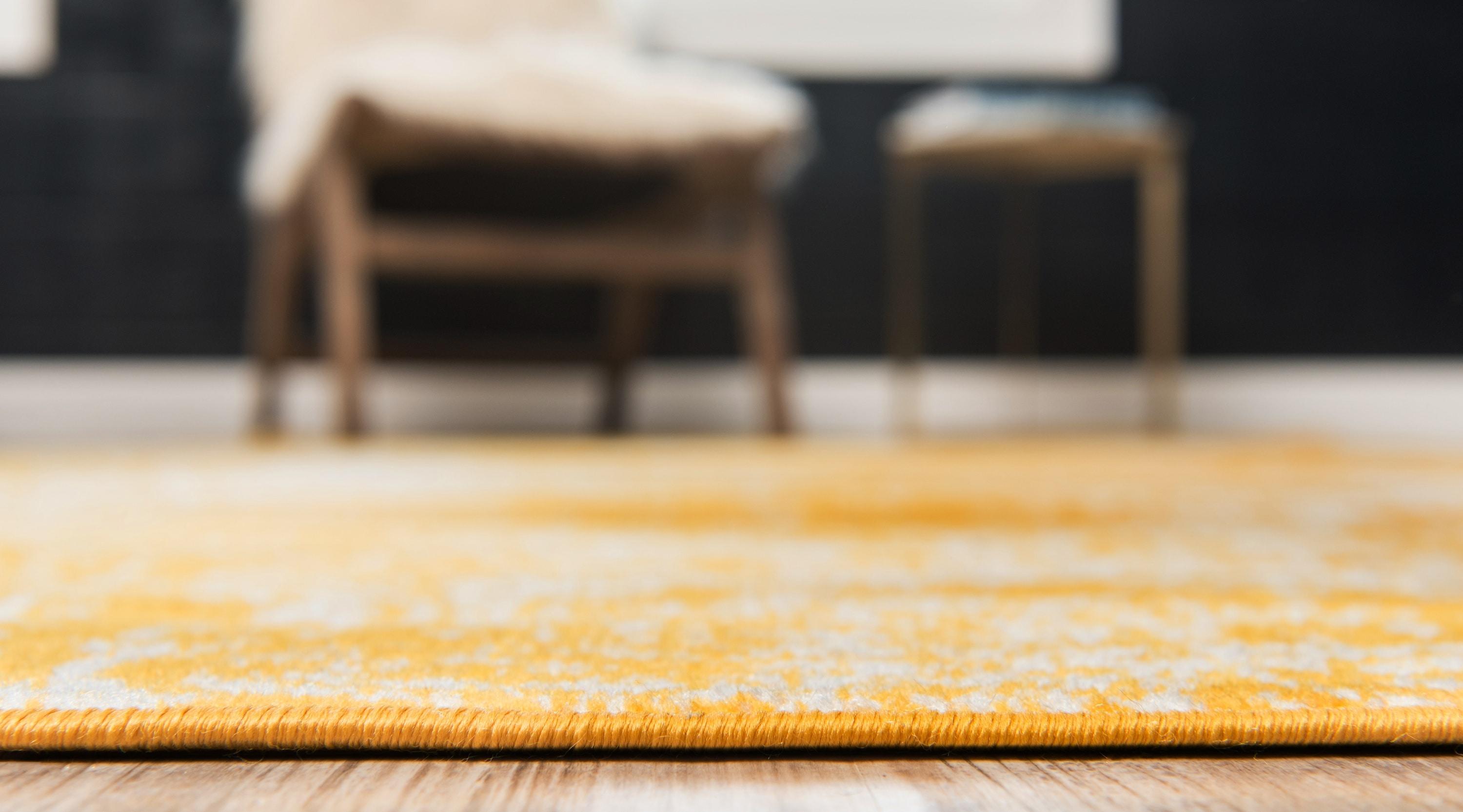 Unique Loom 6' 0 x 6' 0 Sofia Grand Yellow Area Rug