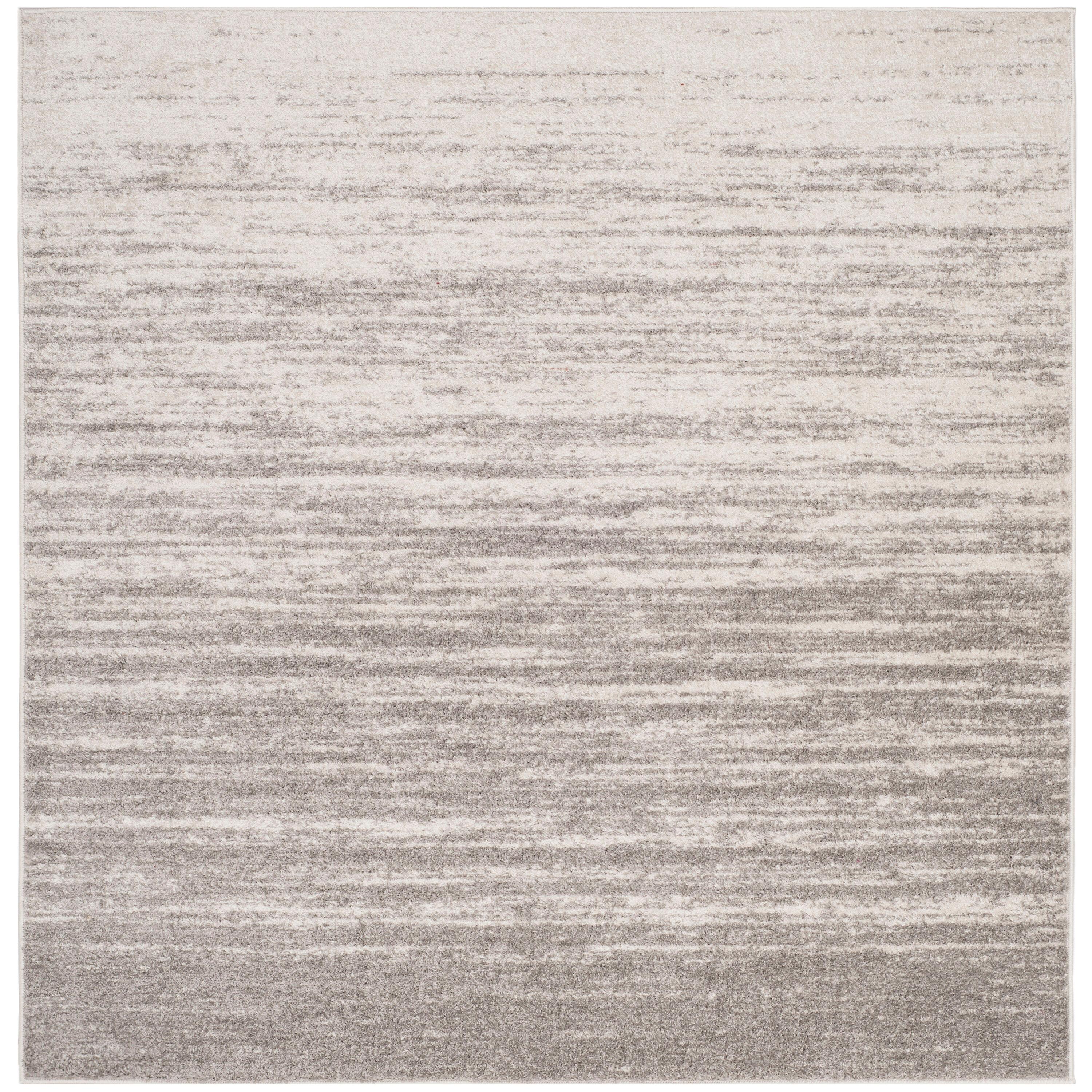 Adirondack ADR113 Machine Made Indoor Area Rug - Light Grey/Grey - 4'x4' - Safavieh