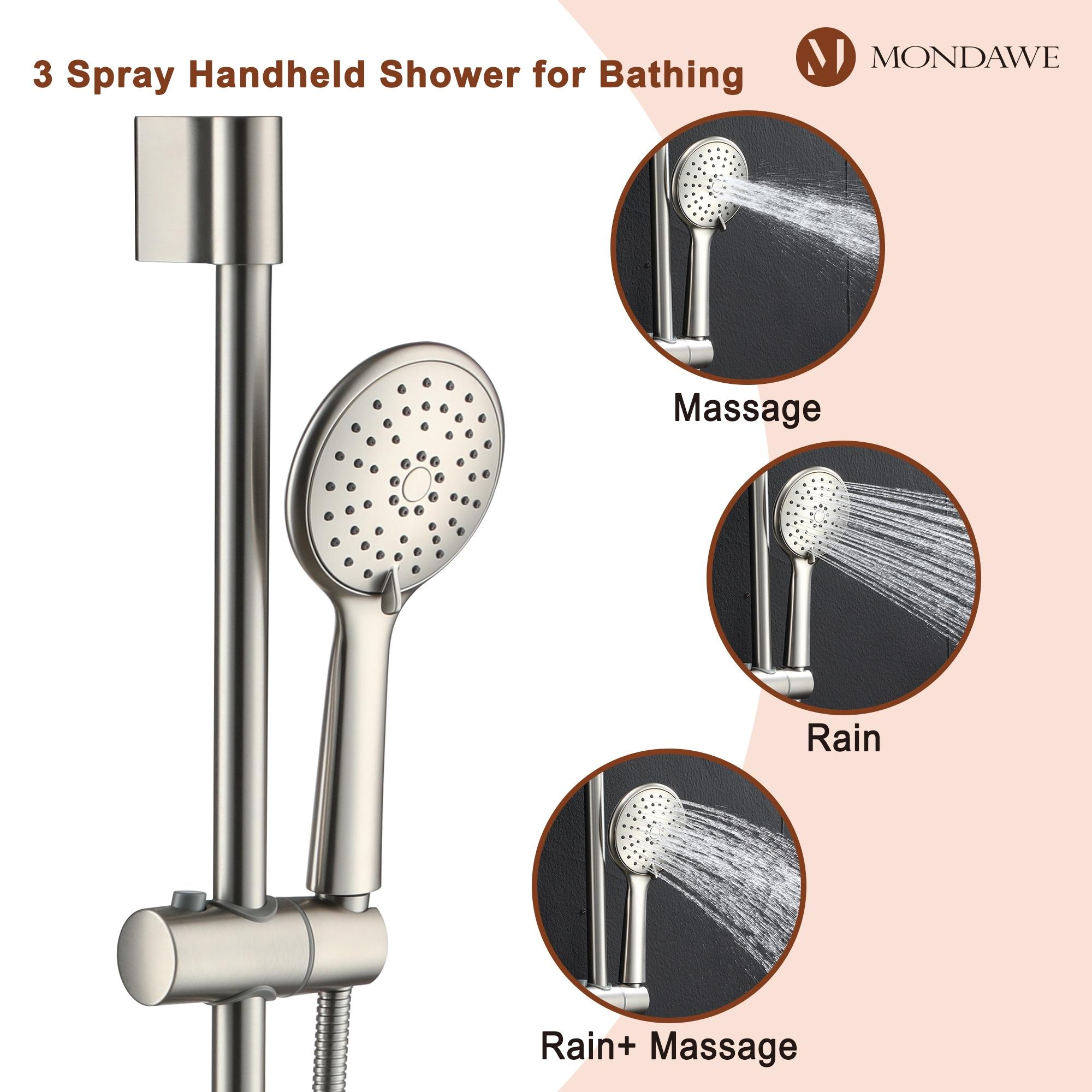 Calliope Wall Mounted 2-Function Retro Pressure-Balanced Shower System with 3 Setting Handheld