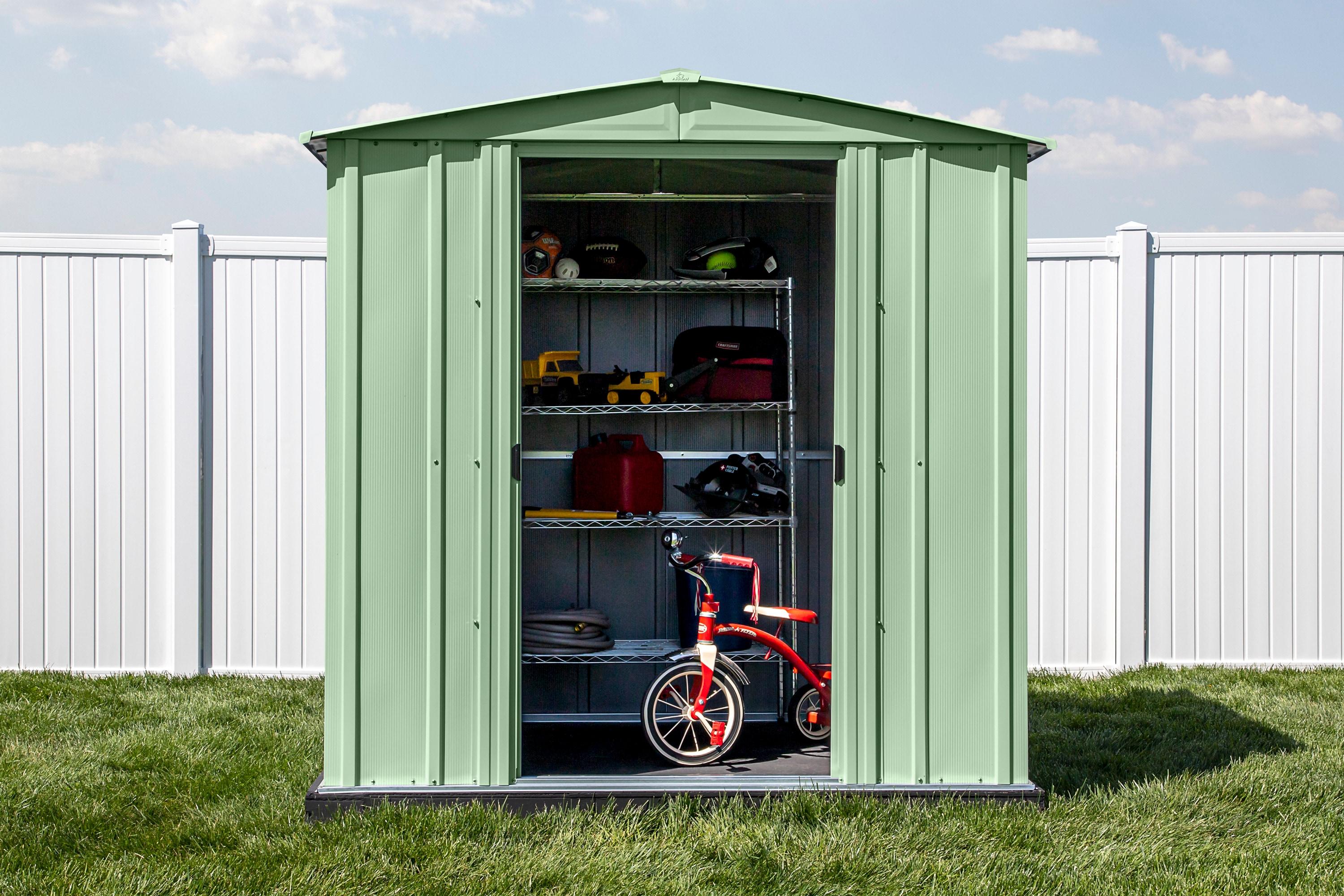 Arrow 6 ft. W x 7 ft. D Steel Vertical Storage Shed