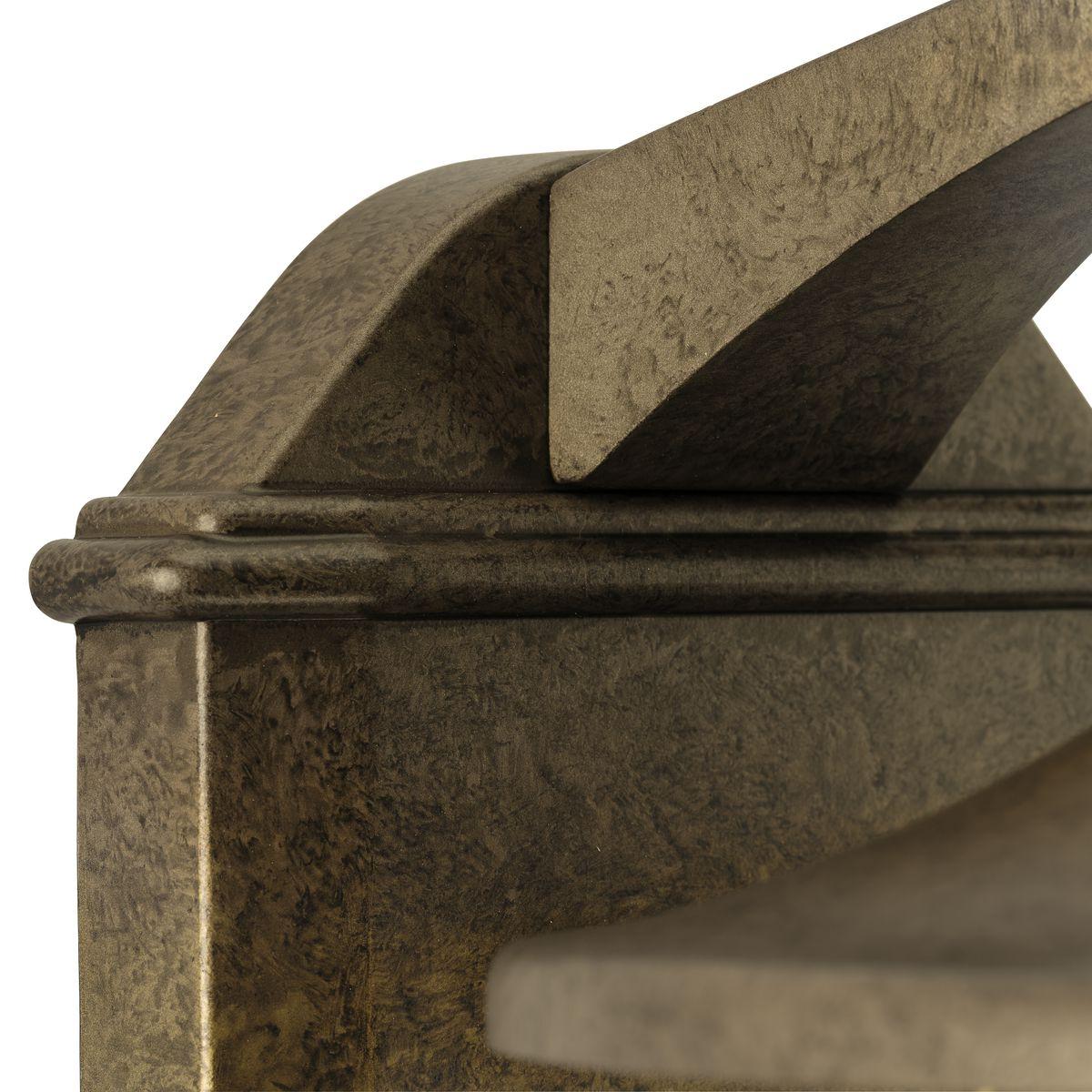 Progress Lighting Prairie 1-Light Large Wall Lantern, Burnished Chestnut, Seeded Glass