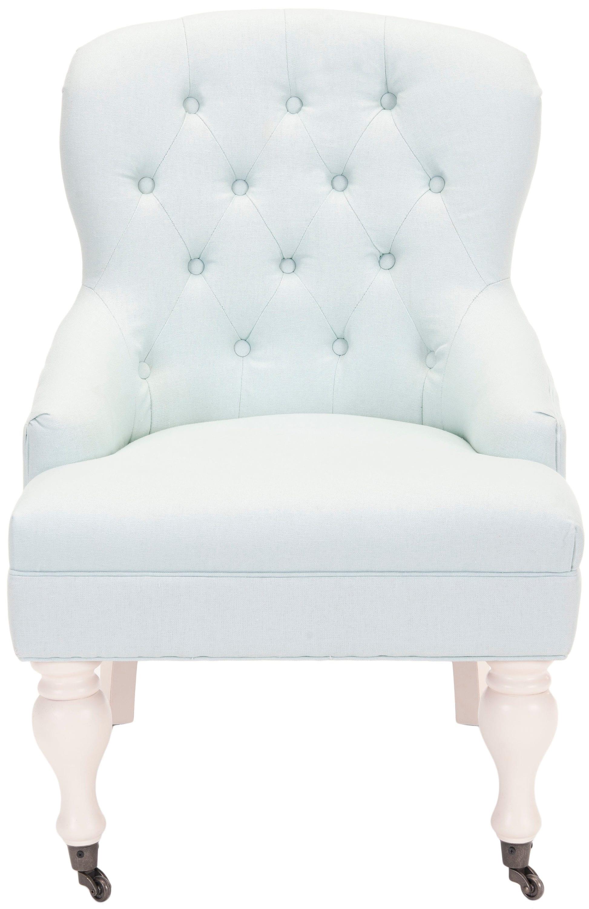 Falcon Tufted Arm Chair - Robins Egg Blue - Safavieh