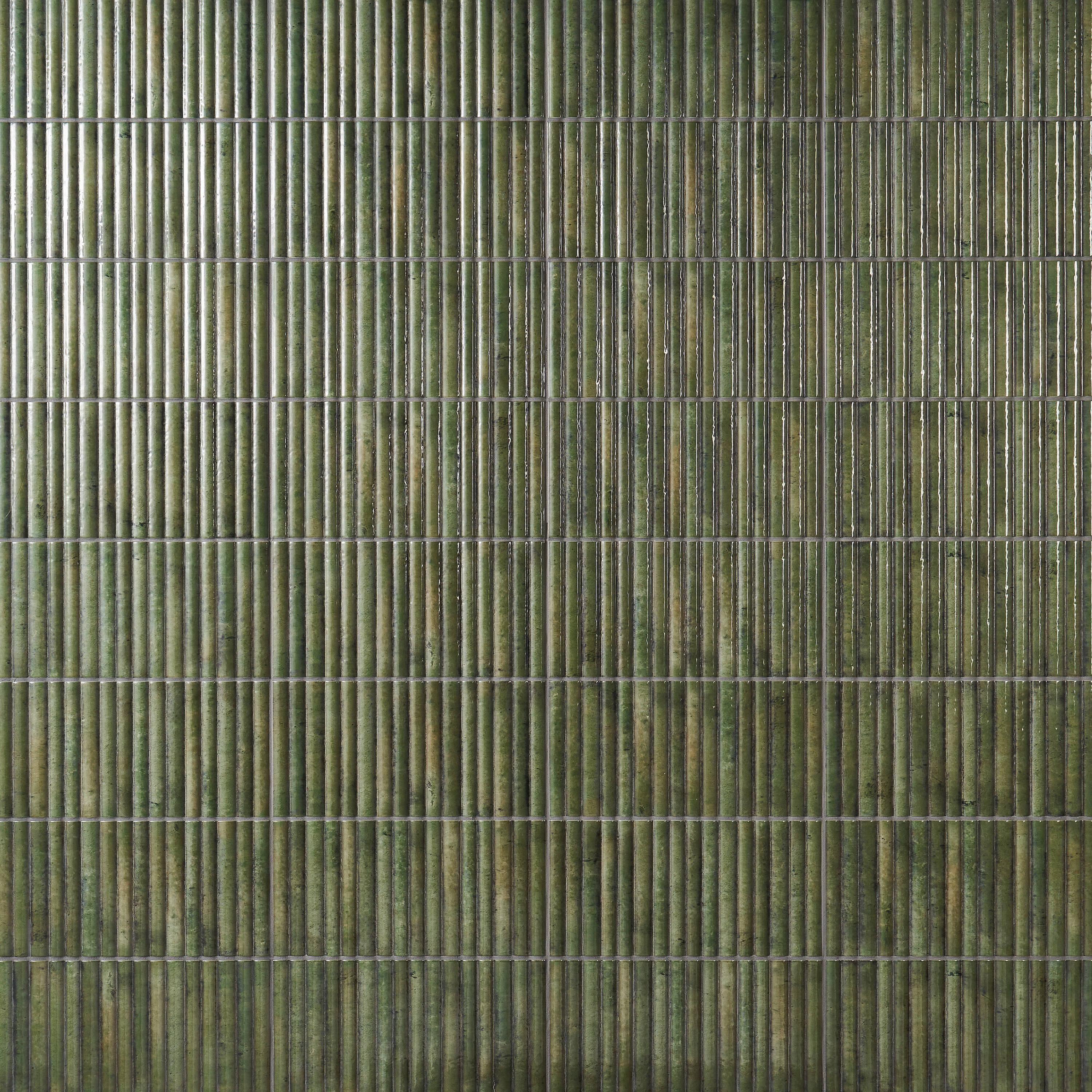 Canu 5.9 In. x 11.81 In. Polished Fluted Ceramic Subway Wall Tile (9.68 Sq. Ft. / Case)