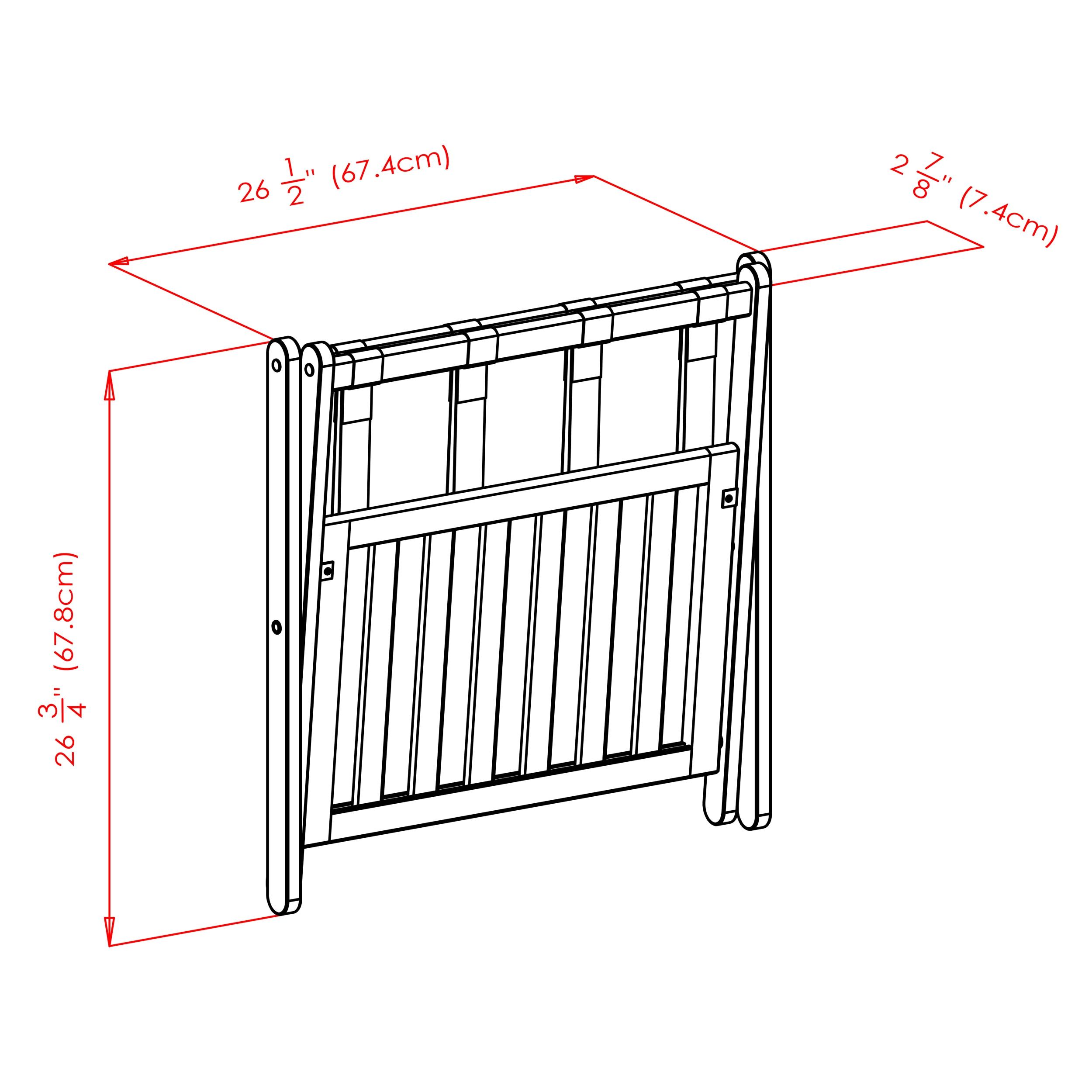 Folding Wood Luggage Rack