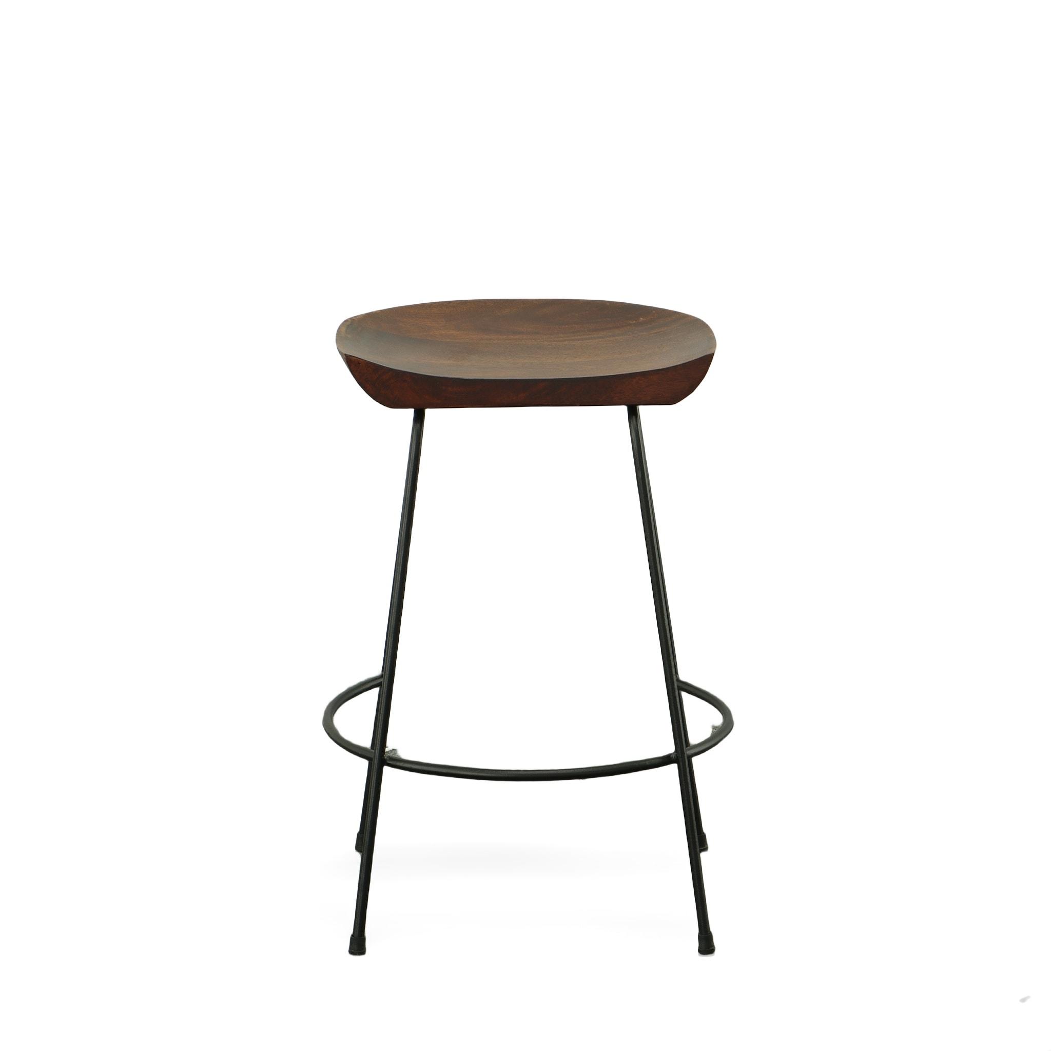 Carolina Classics Diya 24.5" Counter Stool Chestnut Black