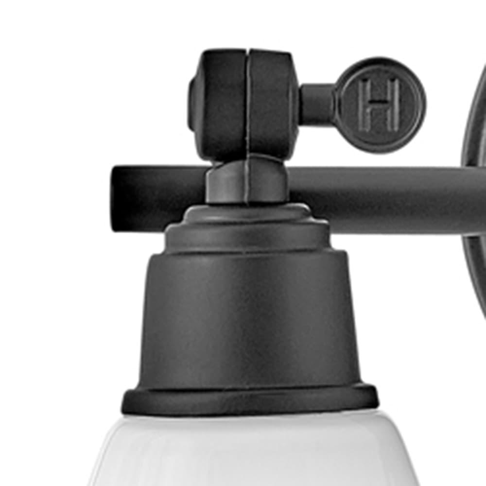Arti 16-in Adjustable Two Light Bath Vanity with Cased Opal Shade