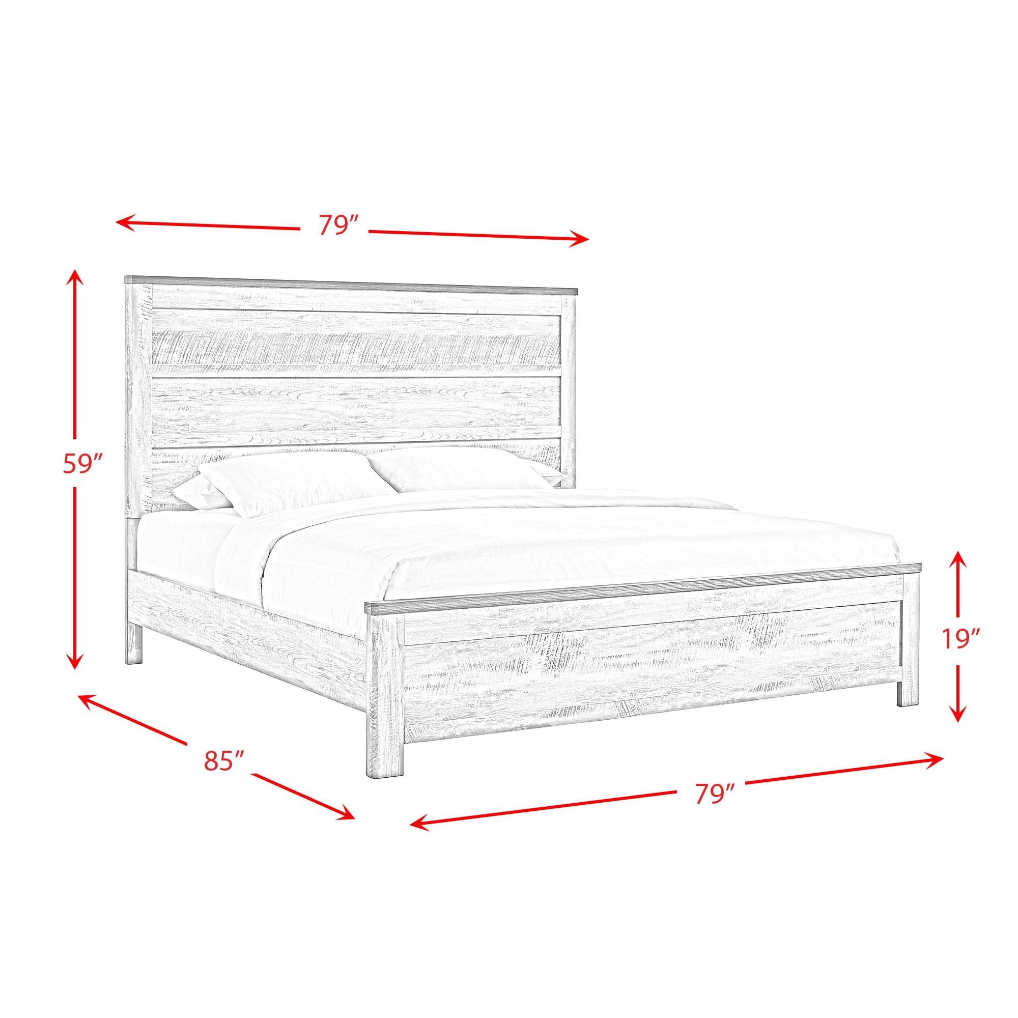 Adam Panel Bed Gray - Picket House Furnishings