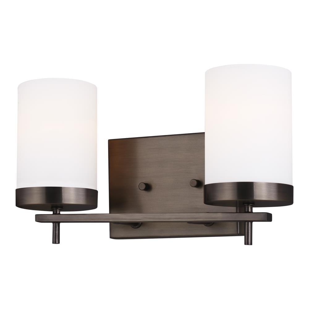 Generation Lighting Zire 14-in 2 -Light Oil-rubbed Bronze Modern/contemporary Vanity light