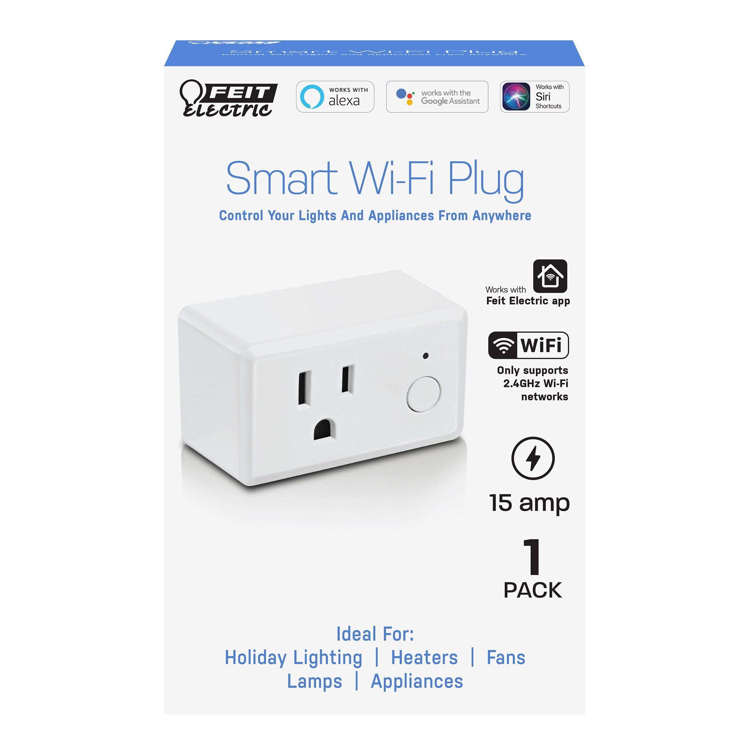 Feit Electric 3003931 Commercial & Residential Plastic Smart Plug, 2 Boxed