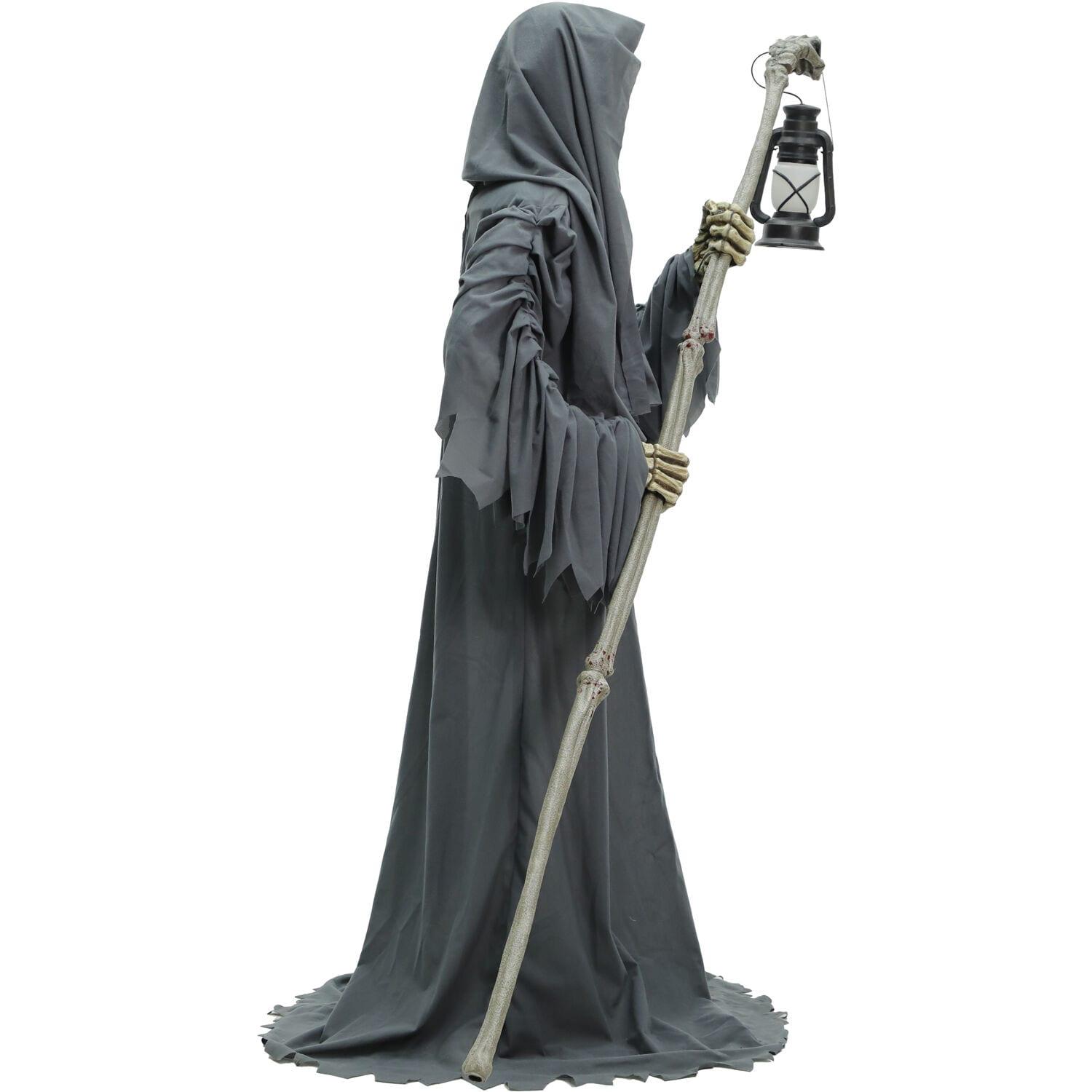 Haunted Hill Farm 6-Ft. Tall Motion-Activated Ghostly Guide Premium Talking Halloween Animatronic & Reviews | Wayfair