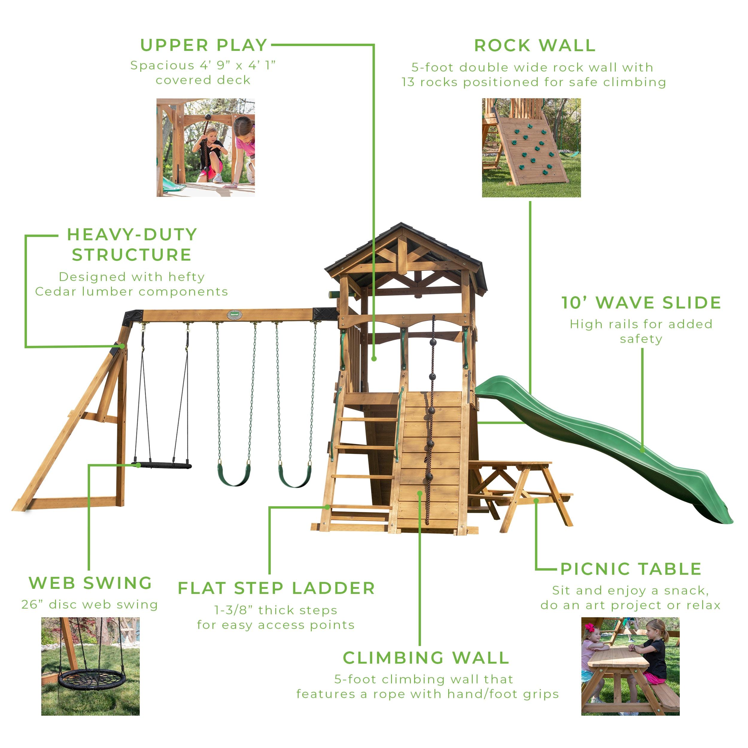 Backyard Discovery Endeavor Ii Swing Set