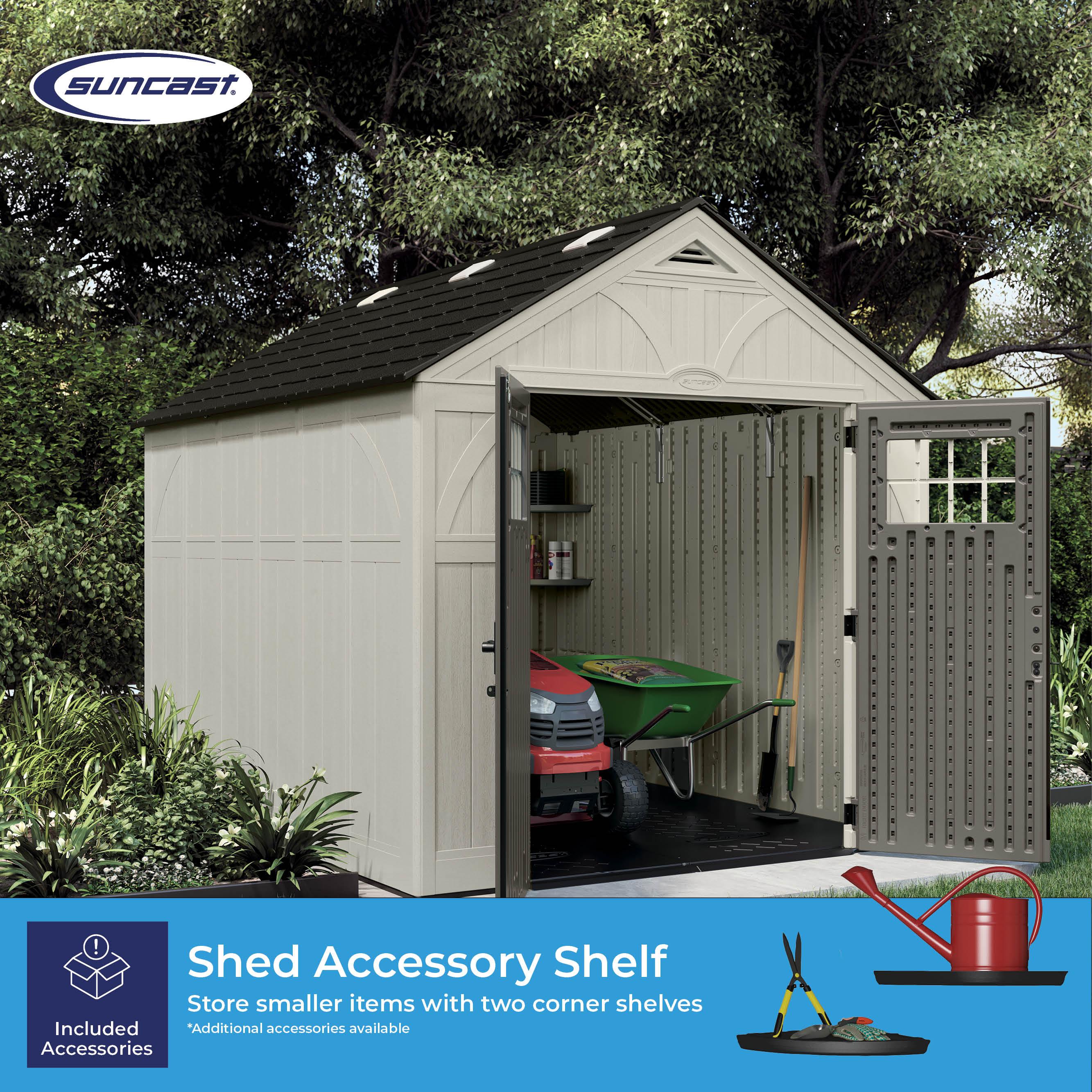 Suncast Suncast Outdoor Vanilla Resin Storage Shed