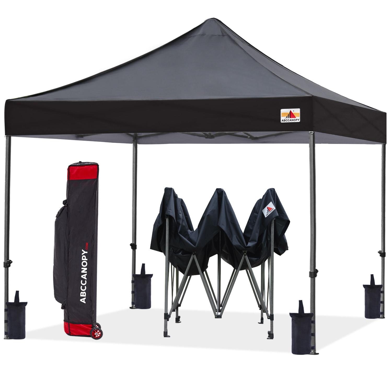ABCCANOPY 10-ft x 10-ft Square Black Pop-up canopy