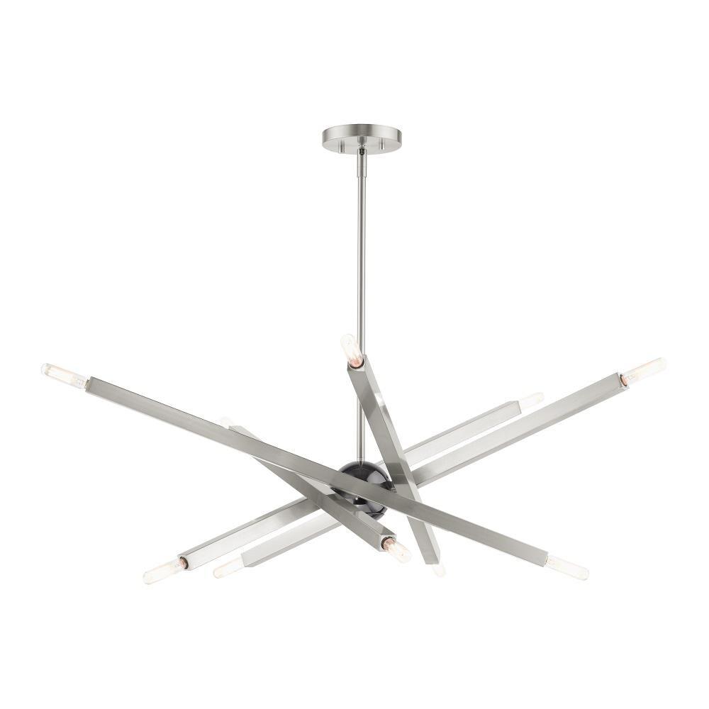 Livex Lighting - Moco - 10 Light Chandelier in Modern Style - 32 Inches wide by