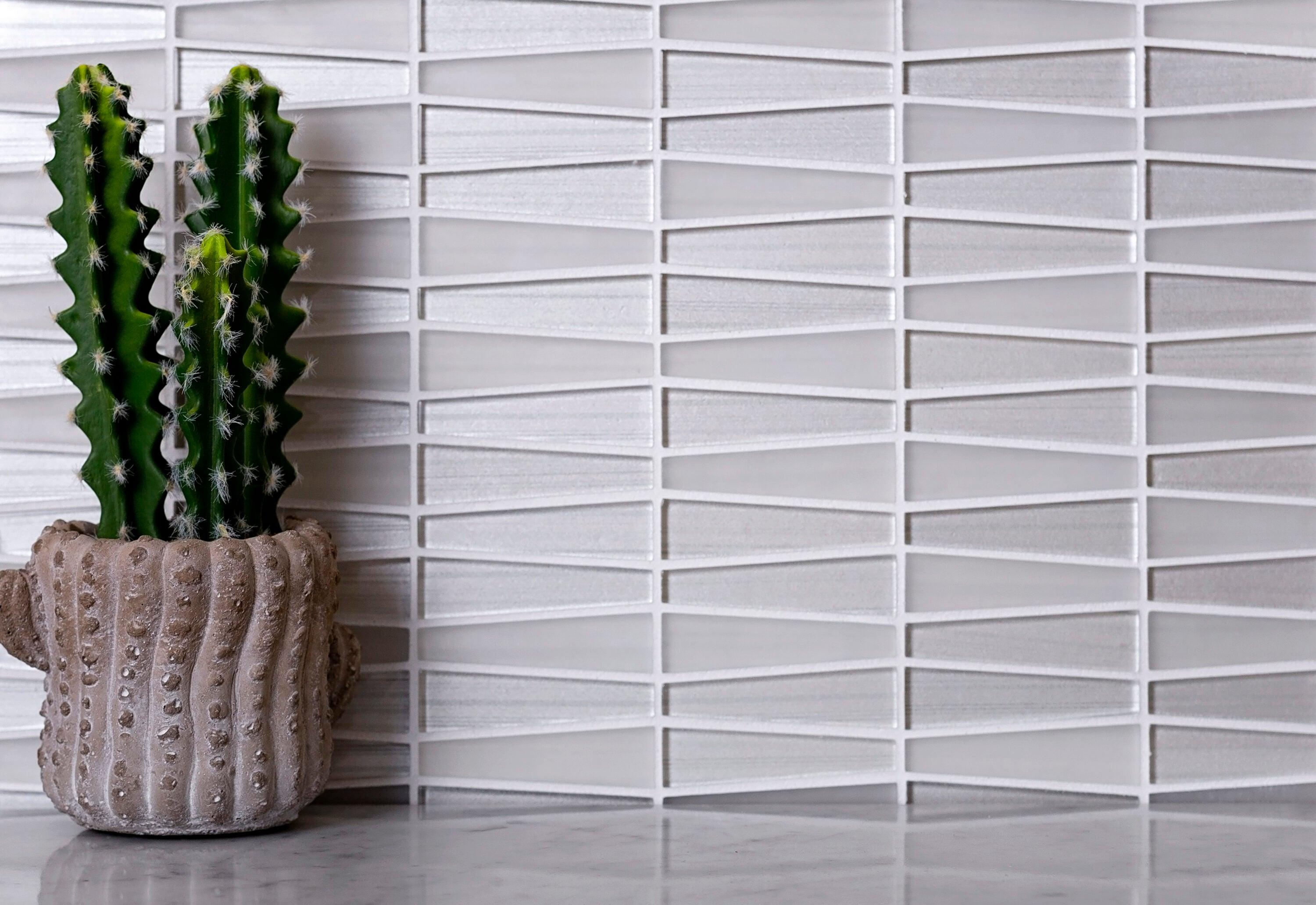 1" x 3" Glass Brick Joint Mosaic Wall and Floor Tile