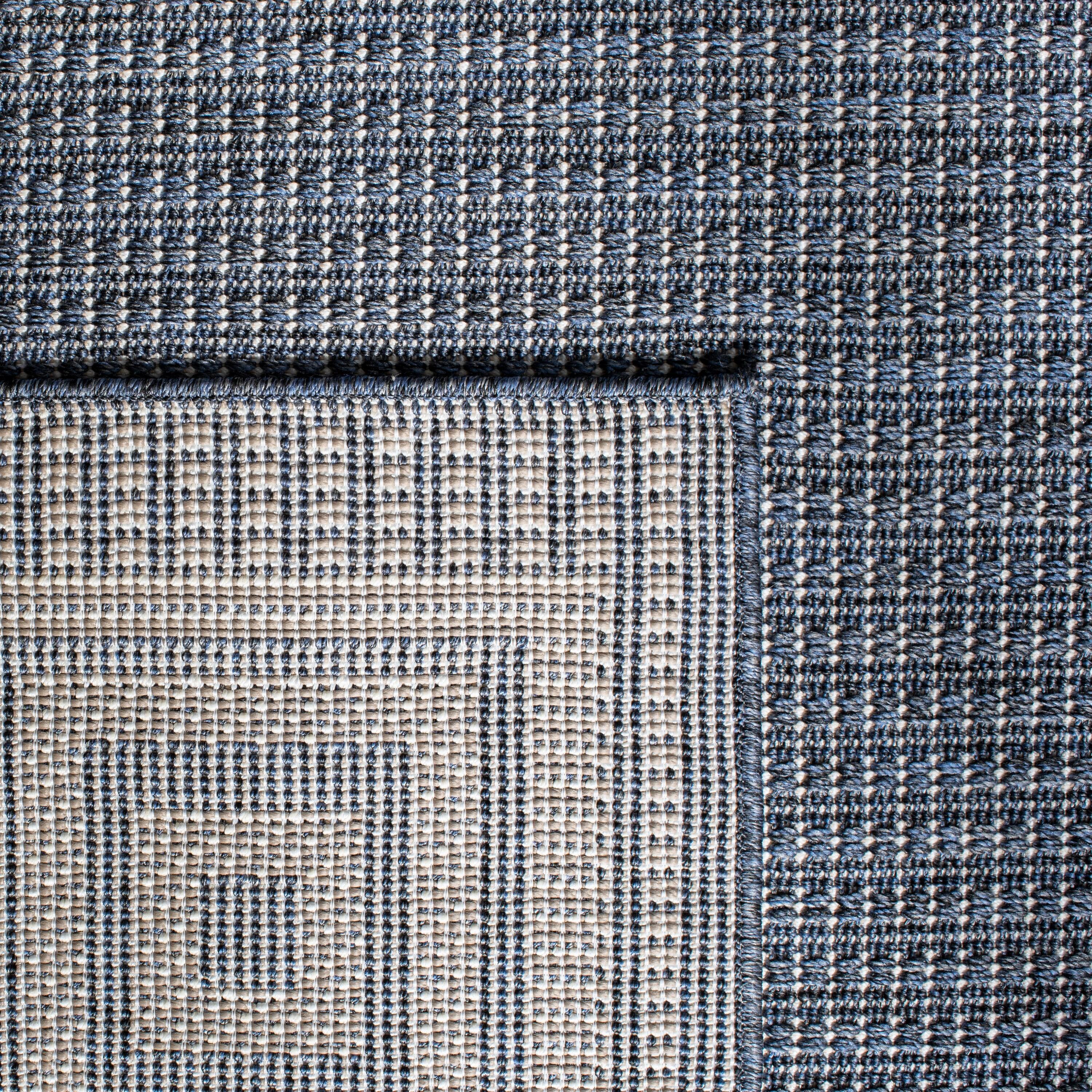 Bermuda BMU820 Power Loomed Indoor/Outdoor Area Rug - Dark Blue/Ivory - 8'9"x11'9" - Safavieh.