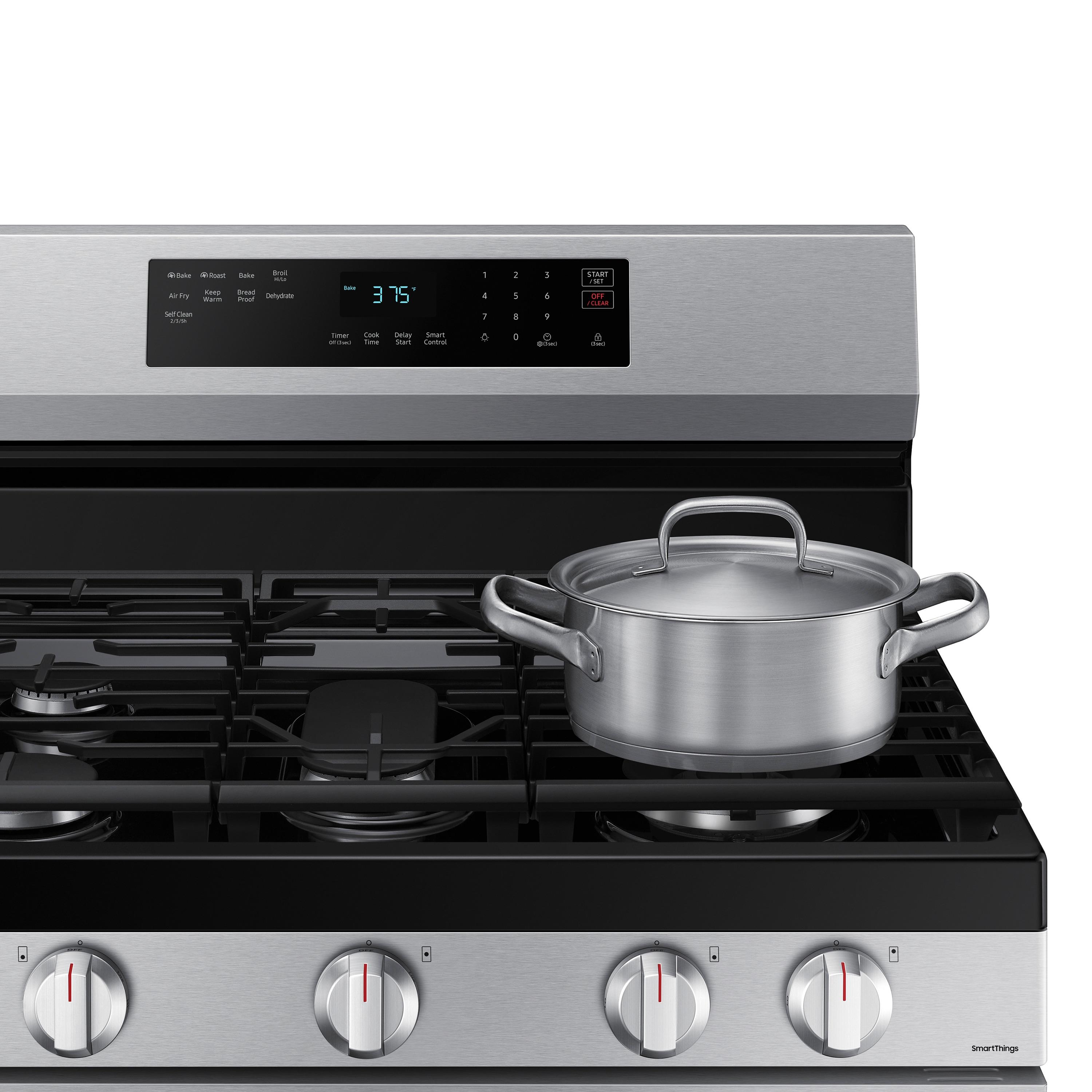 6.0 cu. ft. Smart Freestanding Gas Range with Integrated Griddle