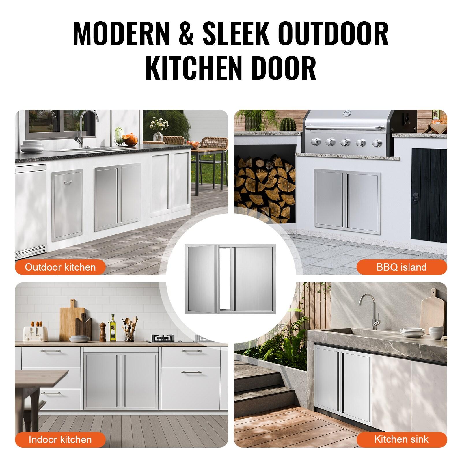 VEVOR VEVOR 31x24 Inch BBQ Island Access Door Outdoor Kitchen Door Stainless Steel