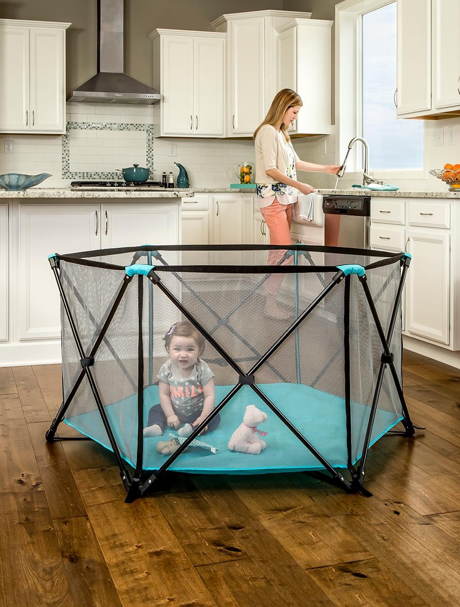 My 6 Panel Portable 48" x 48" Indoor/Outdoor Steel Pop-Up Play Tent