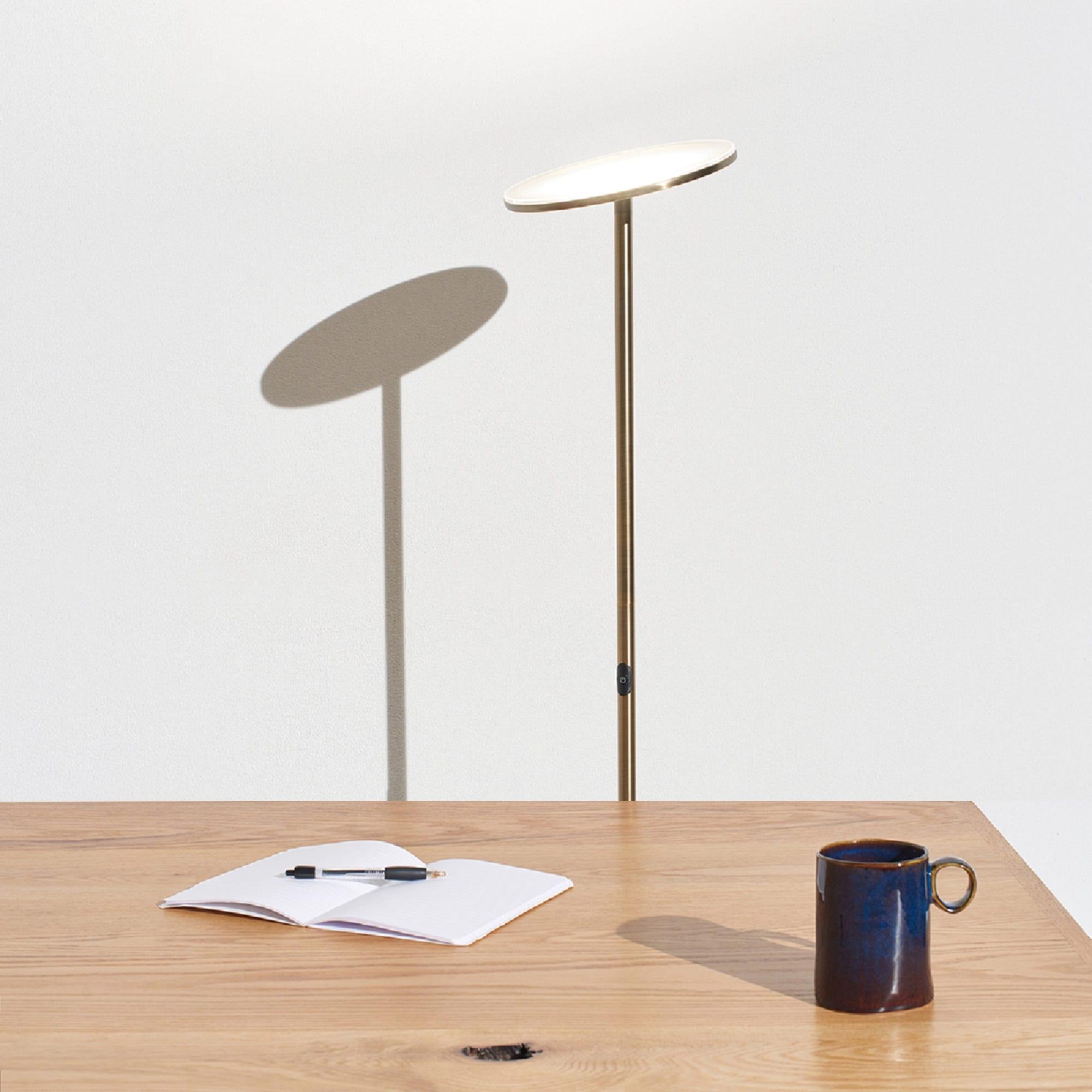 Brightech Flux 67 in. Industrial Dimmable LED Floor Lamp with Adjustable Head
