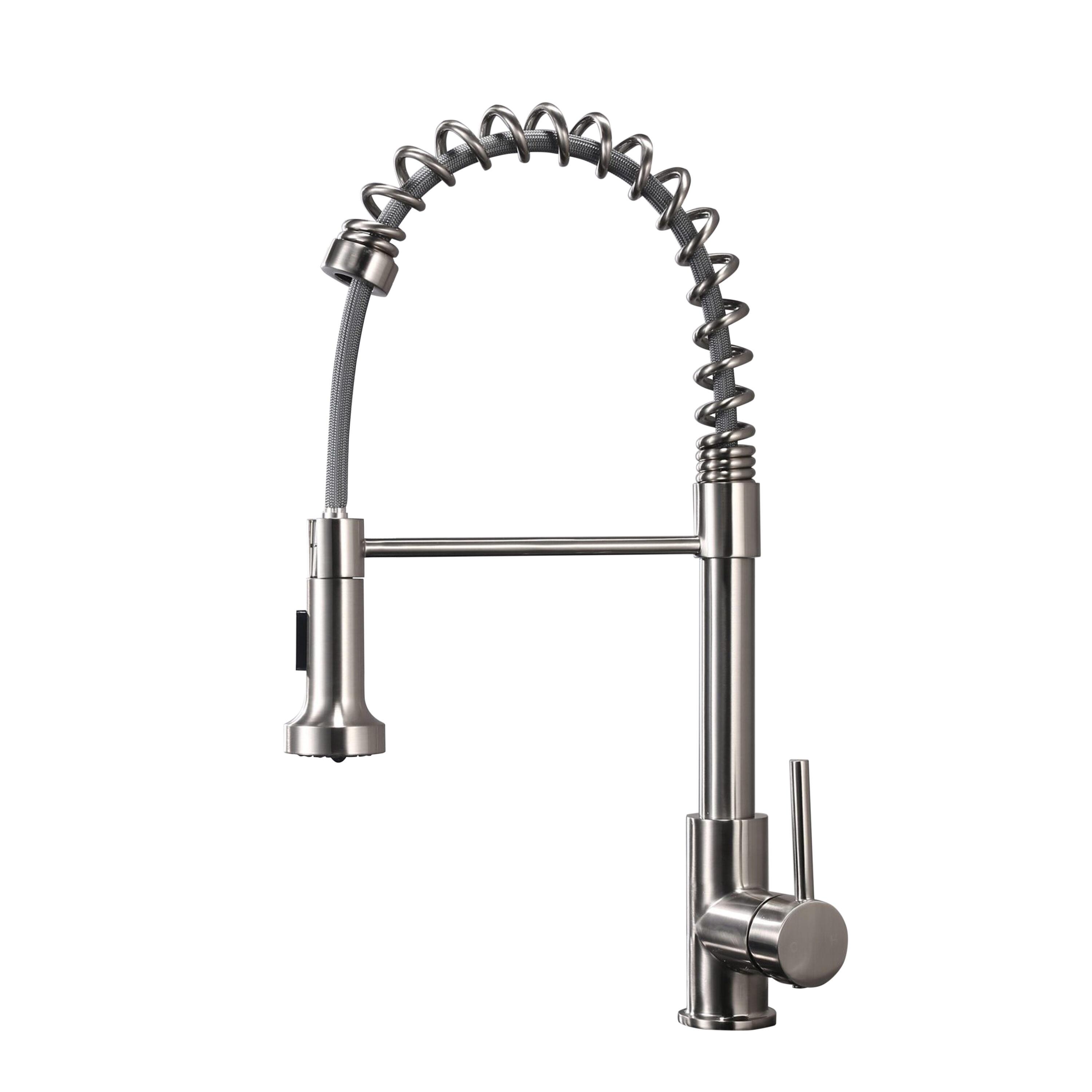 Lanuvio Brass Single-Handle Pull-Down Spray Kitchen Faucet