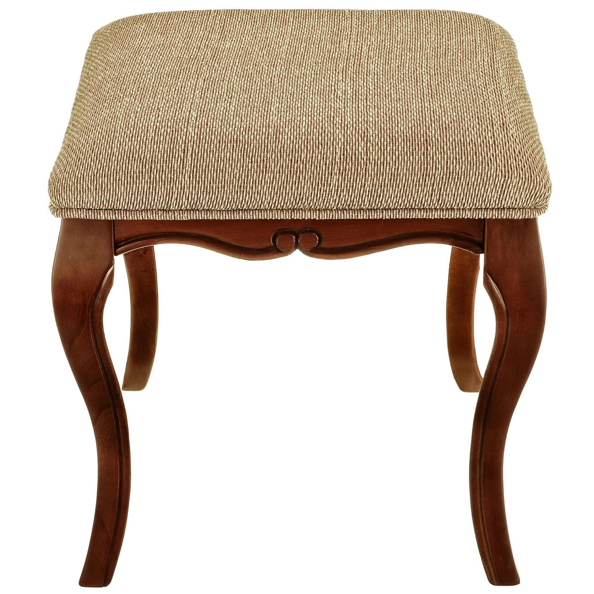 Design Toscano Lady Guinevere Upholstered Vanity Stool