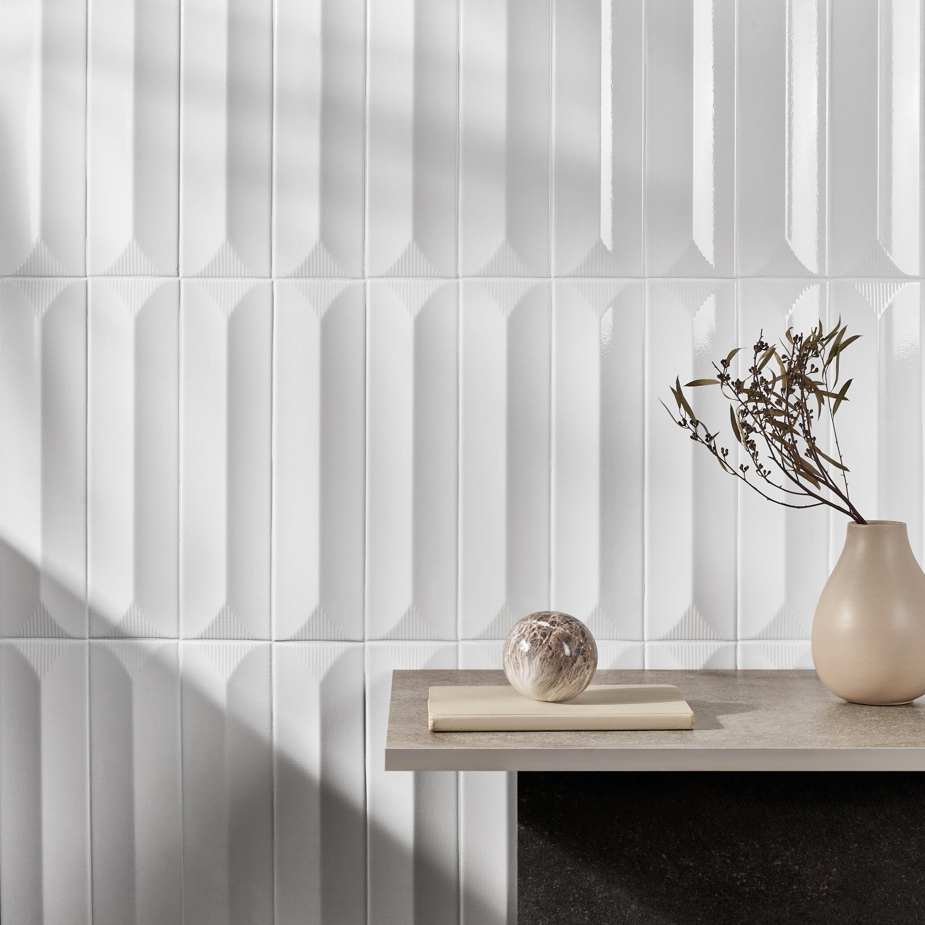 Radiant Inflex 4.43'' W x 17.62'' L Crackled Ceramic Subway Wall Tile (6.53 Sq. Ft. / Case)