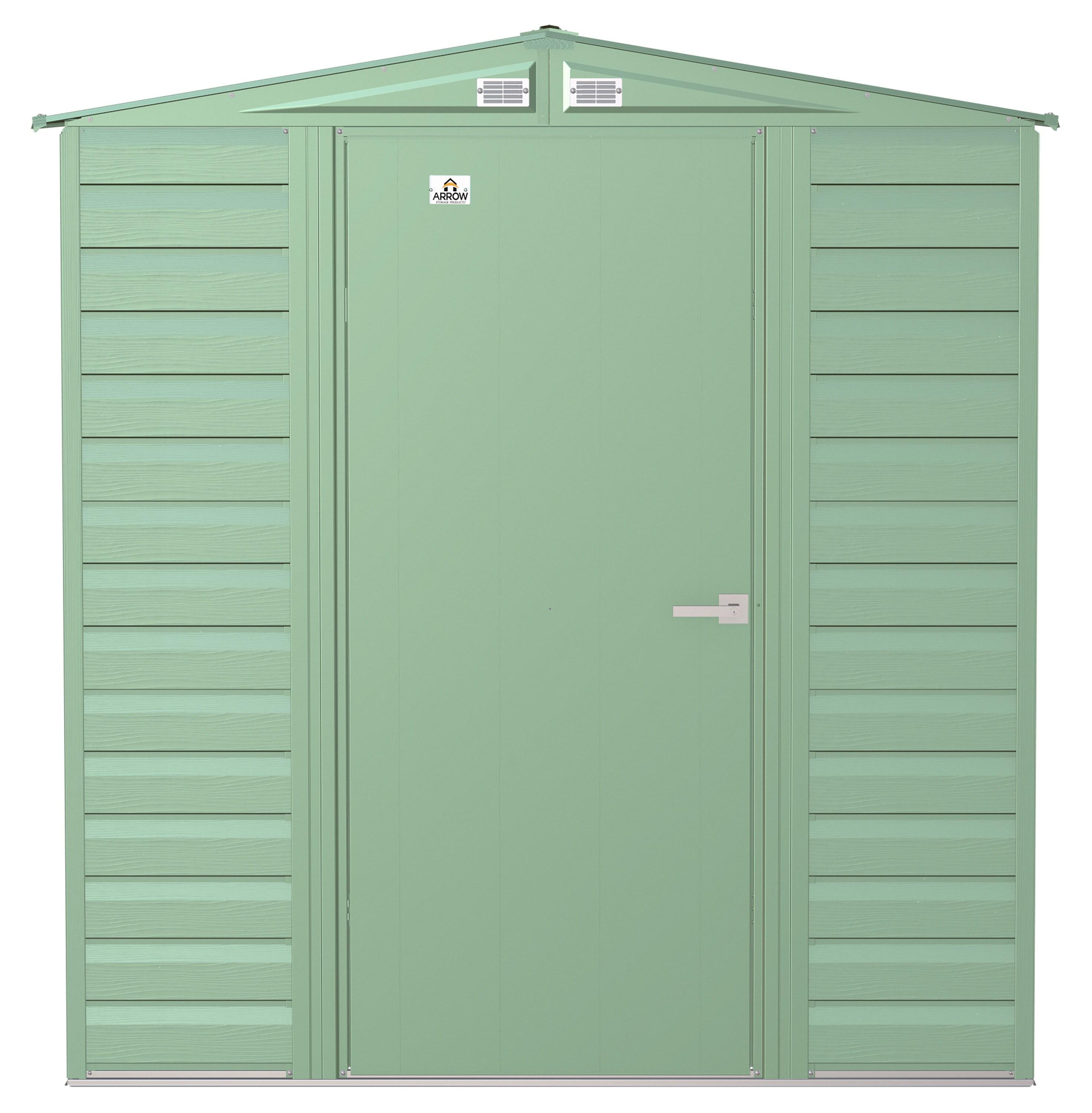 Arrow 6 ft. W x 7 ft. D Galvanized Steel	 Storage Shed