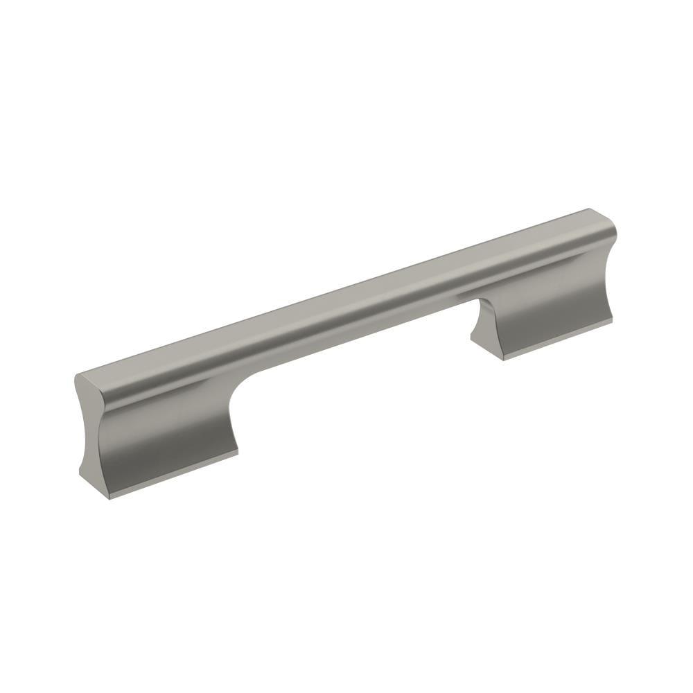 Amerock Status 5-1/16 inch (128mm) Center-to-Center Satin Nickel Cabinet Pull