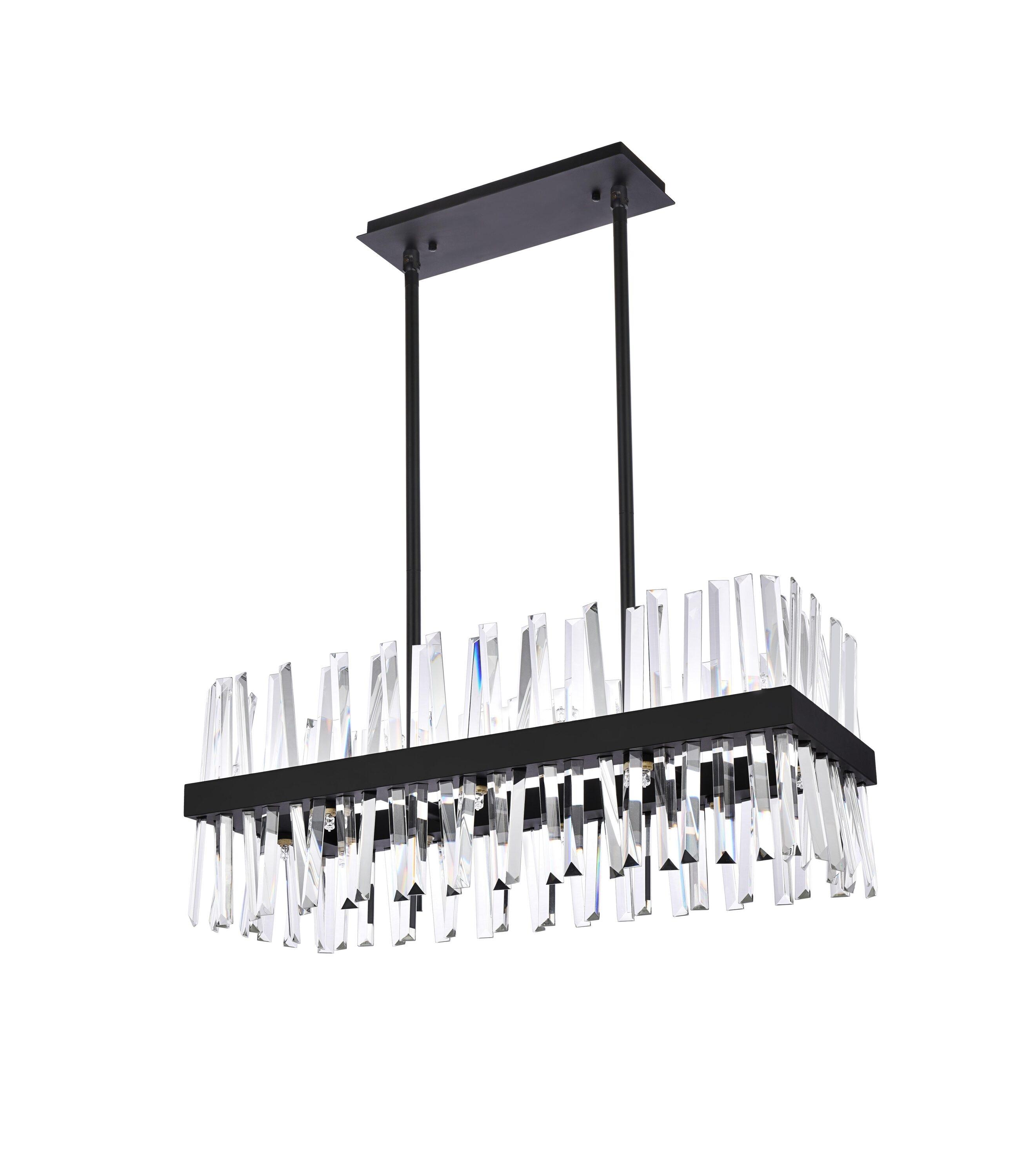 Elegant Lighting Serephina 16 - Light Chandelier in  Black