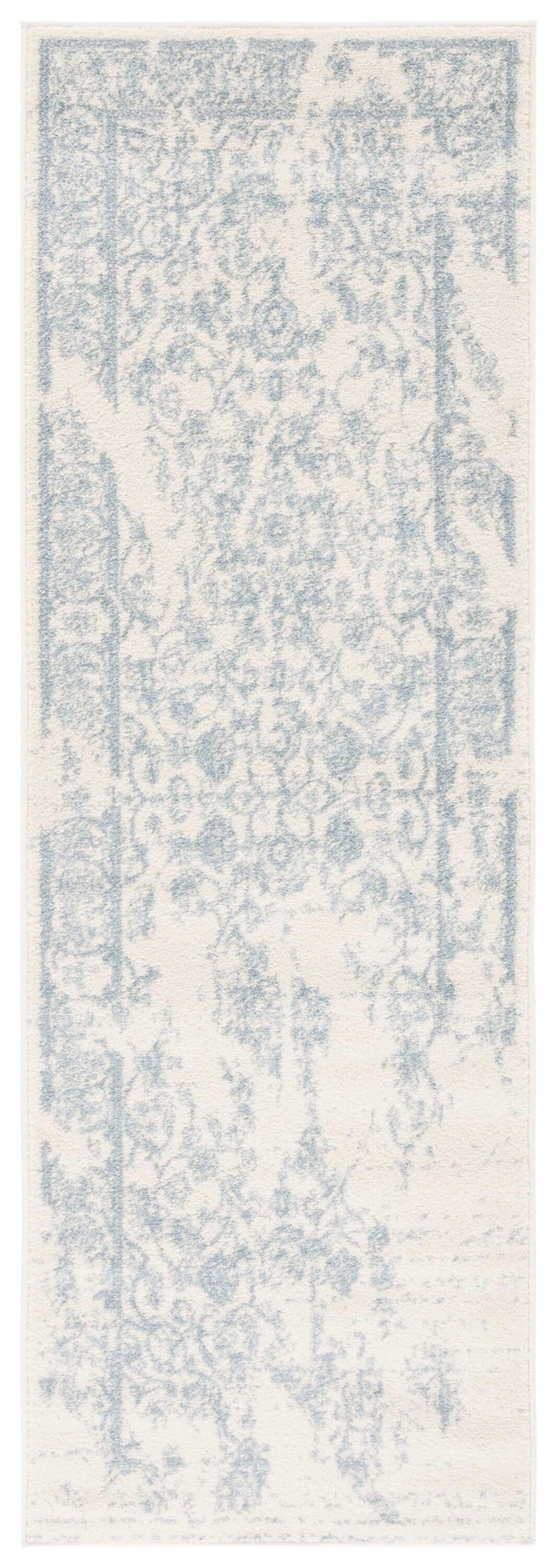 Adirondack ADR101 Power Loomed Runner Rug - Ivory/Slate - 2'6"x6' - Safavieh.