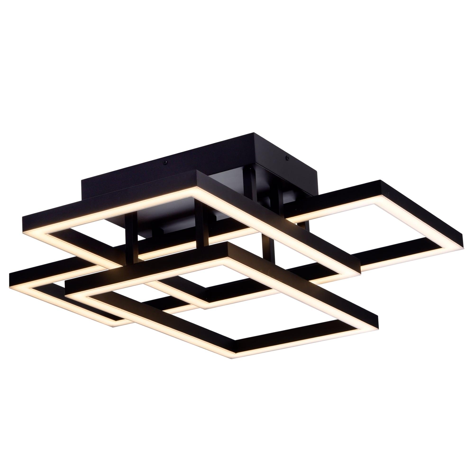 Radium 28-in Integrated LED Rectangular ETL Certified Semi Flush Ceiling Light