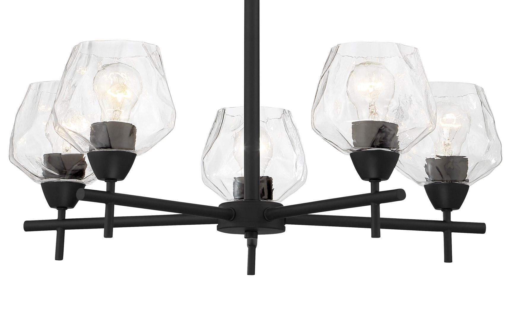 5 Light Chandelier-Coal Finish    -Traditional Installation Minka Lavery 2175-66A