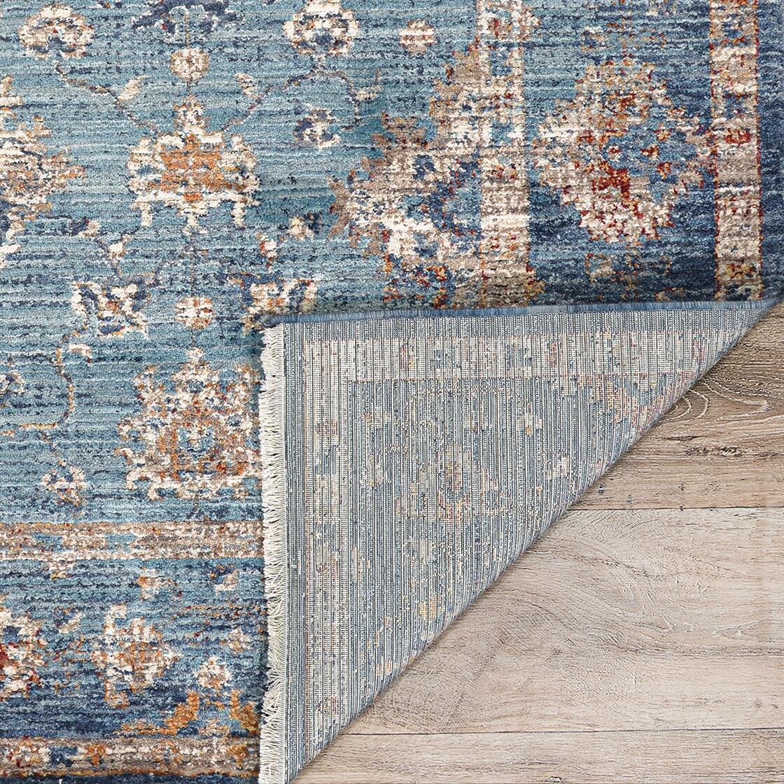 Couristan Nostalgia Antique Oushak Area Rug, Denim, 5'3" x 7'6"