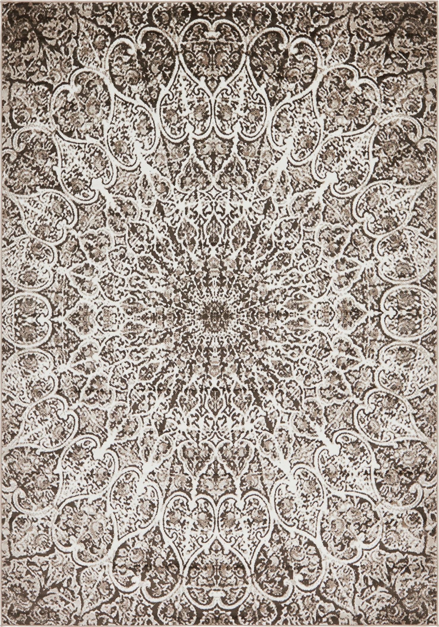 Unique Loom 4' 0 x 6' 0 Sofia Grace Brown Area Rug