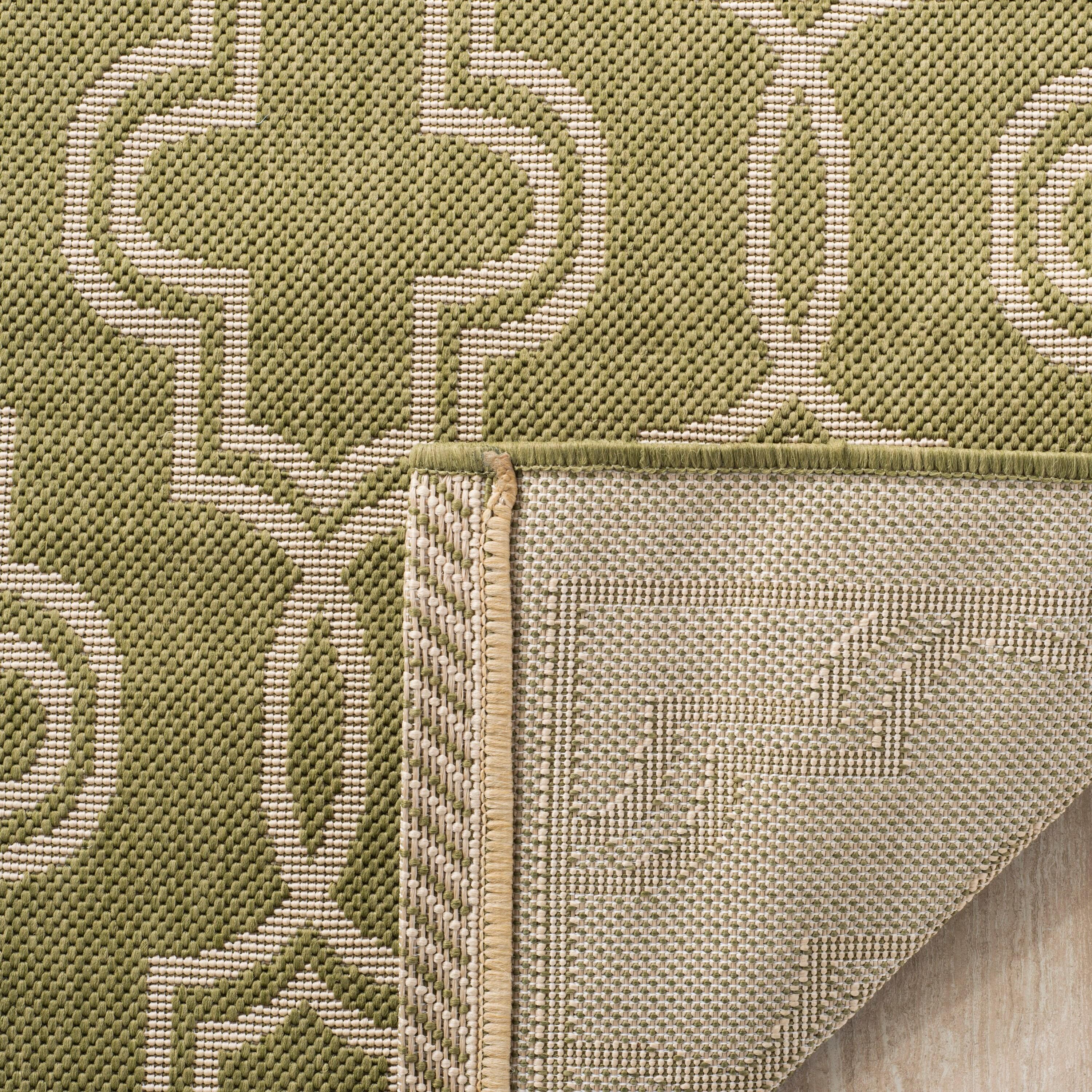 Martha Stewart Collection - MSR4274 - Indoor Power Loomed Area Rugs - Green/Beige - 6'7"x9'6"