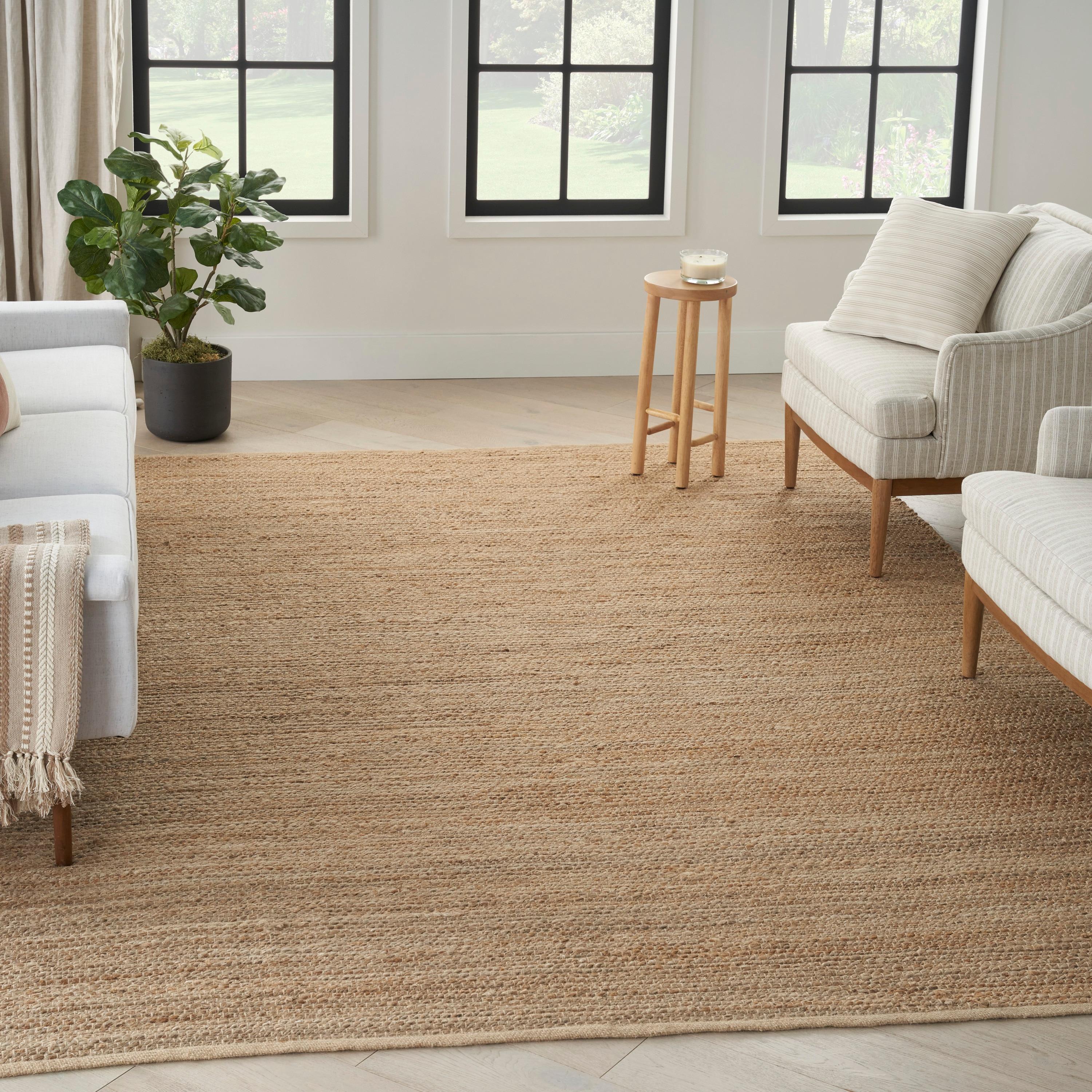 Nourison Hand Woven Natural Jute Rug Natural 8' x 10'