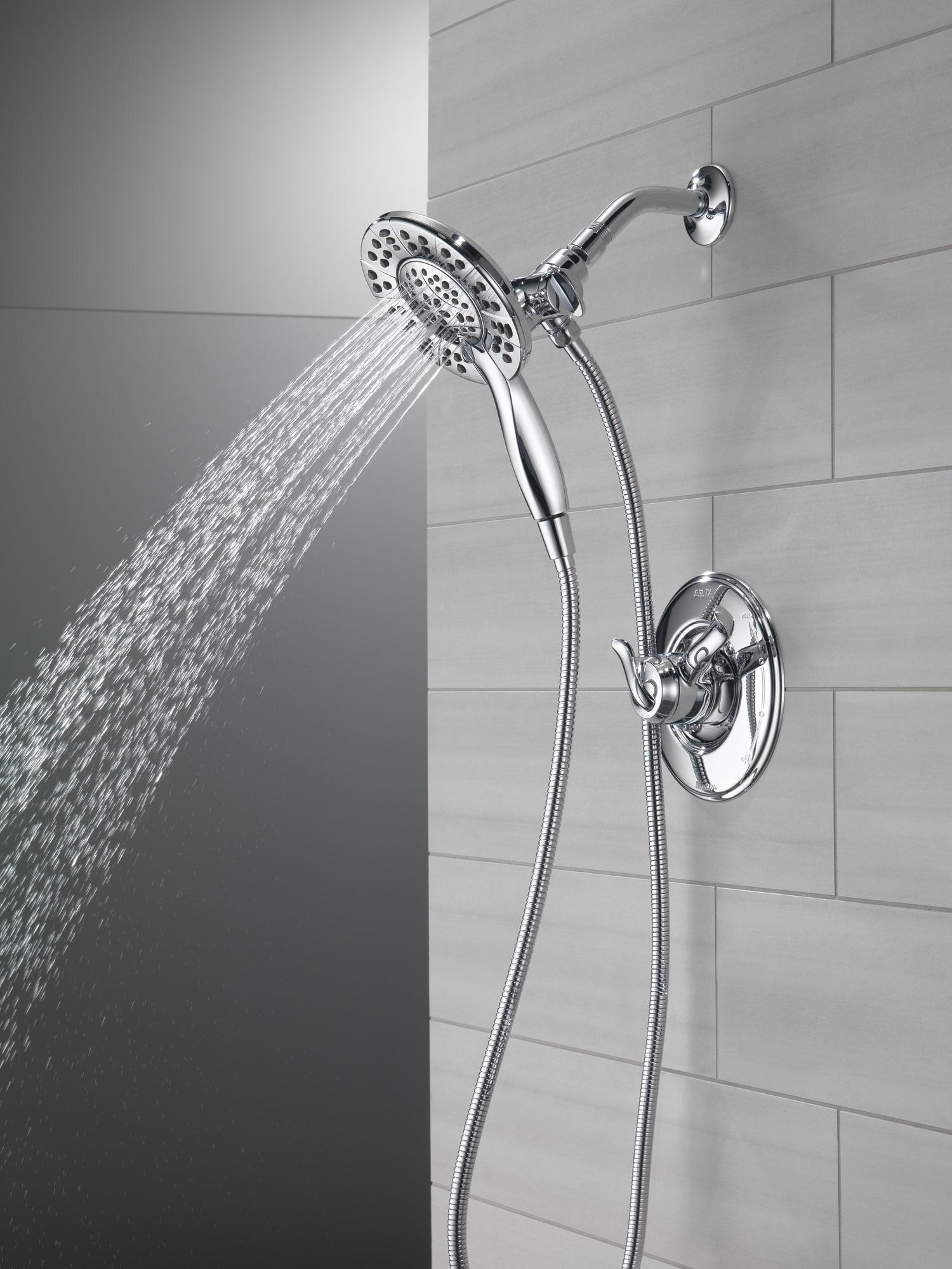 In2ition 2-in-1 Dual Hand Held Shower Head, 3-Spray Detachable Round Shower Head 1.75 GPM