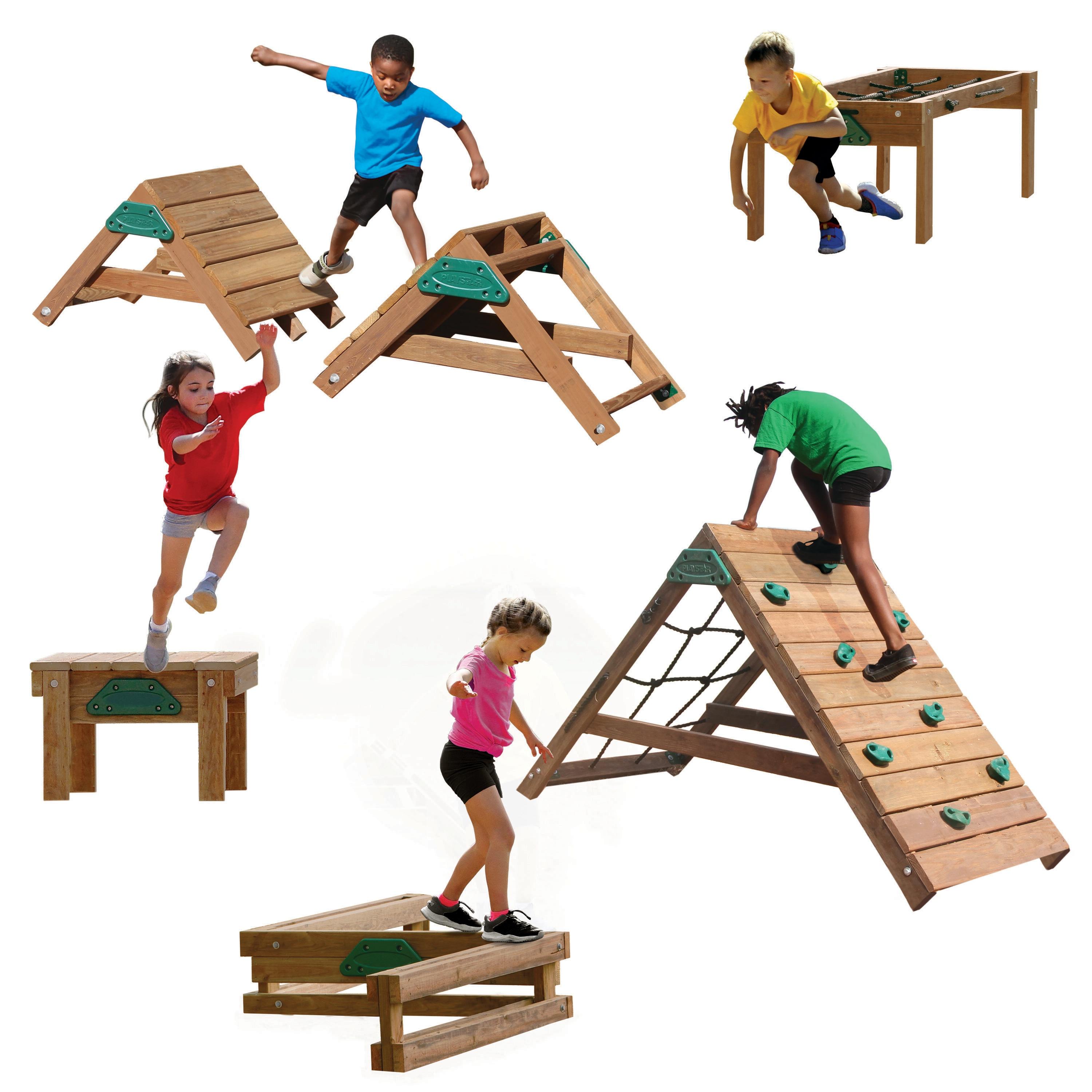 PlayStar Ninja Power Parkour Runner Obstacle 2 - 10 years Swing Set Accessories