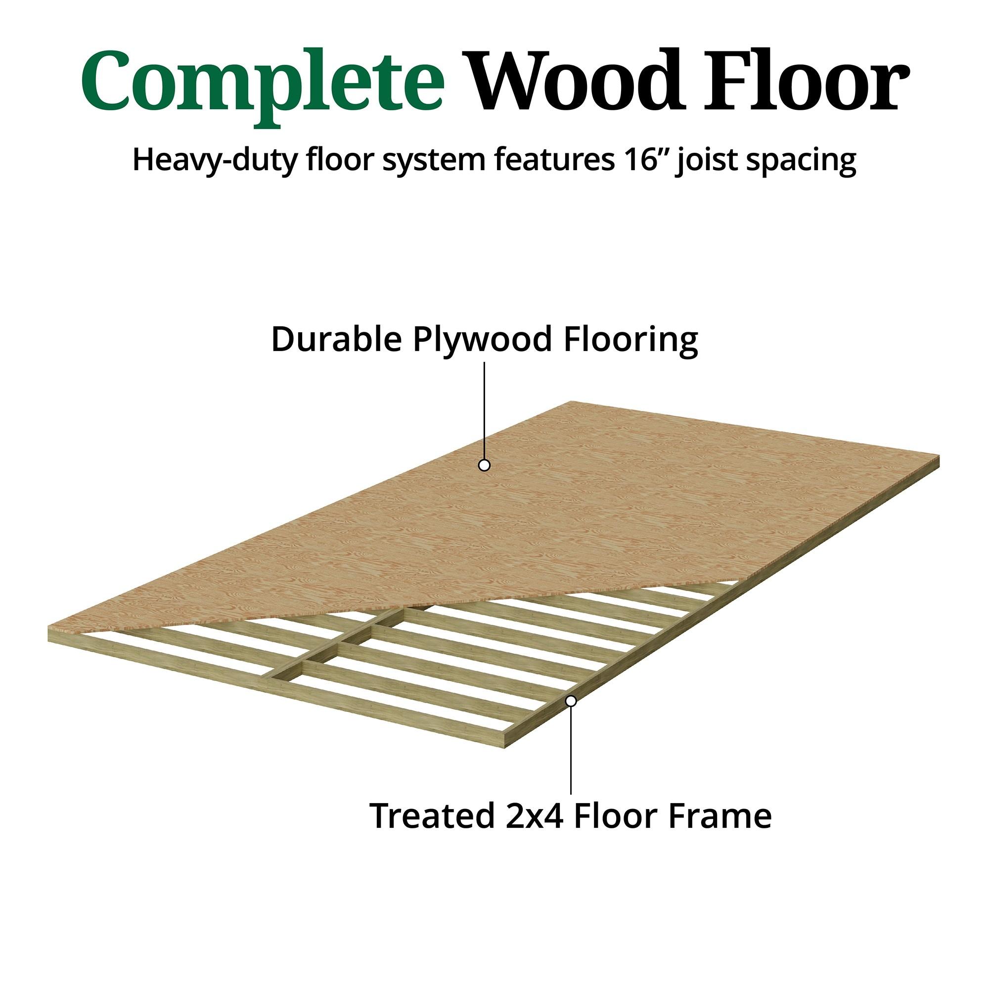 Little Cottage Co. 12x24 Classic Workshop Shed with Operable Windows, Outdoor Wood Storage Do-It-Yourself Precut Kit