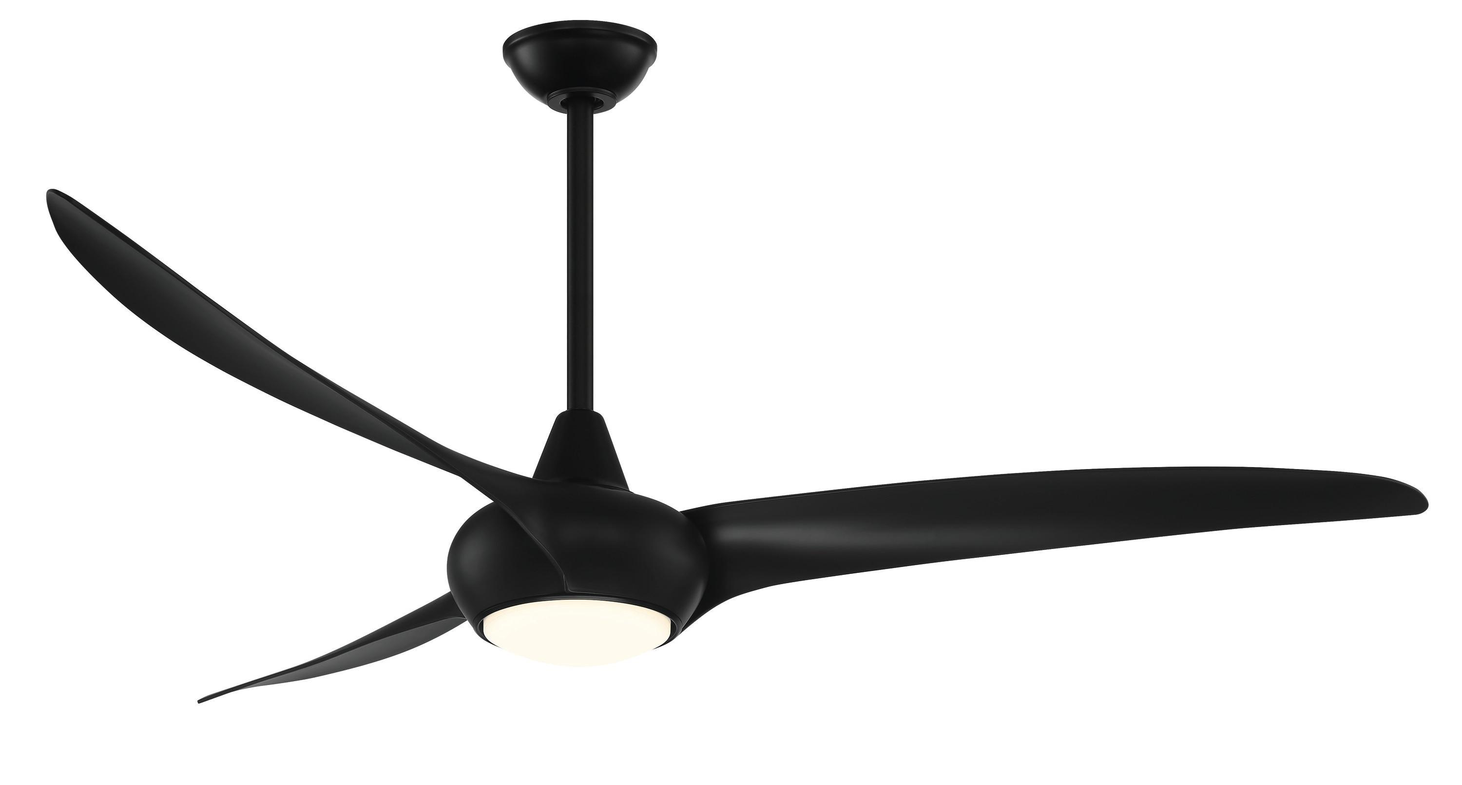 65" Minka Aire Modern Indoor Ceiling Fan LED Light Remote Control Coal for Living Room Kitchen Bedroom Family Dining House Office