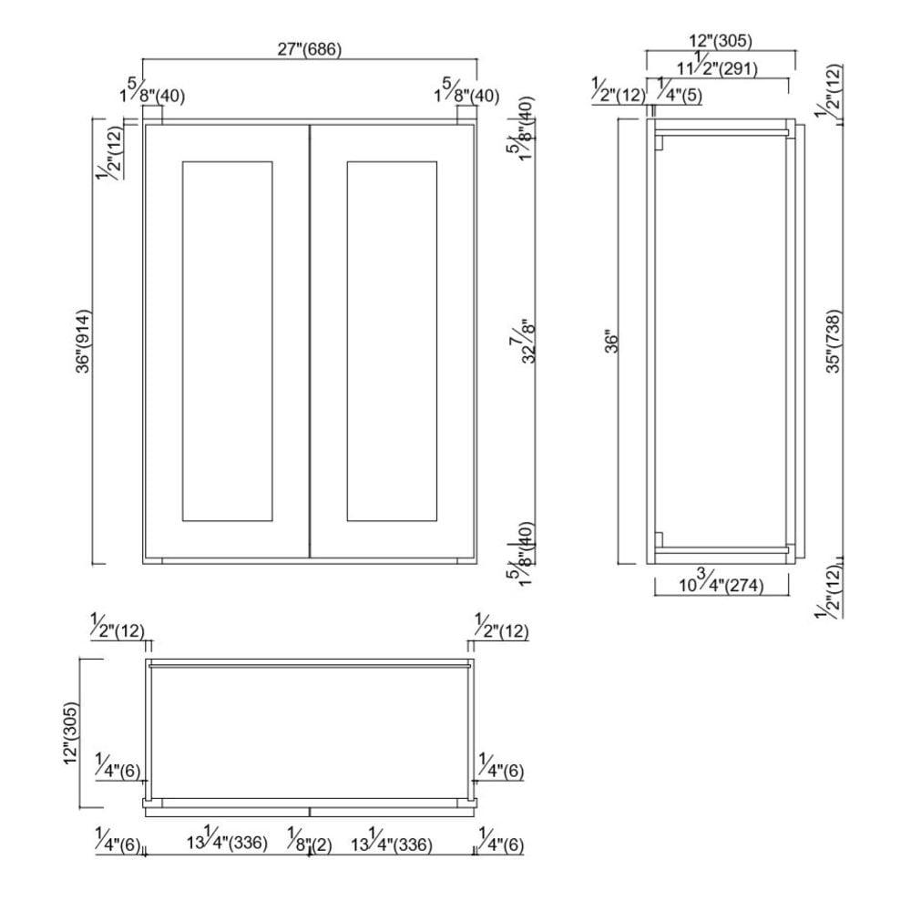 Design House Design House Brookings (Ready-to-Assemble) Shaker Style Wall Kitchen Cabinet