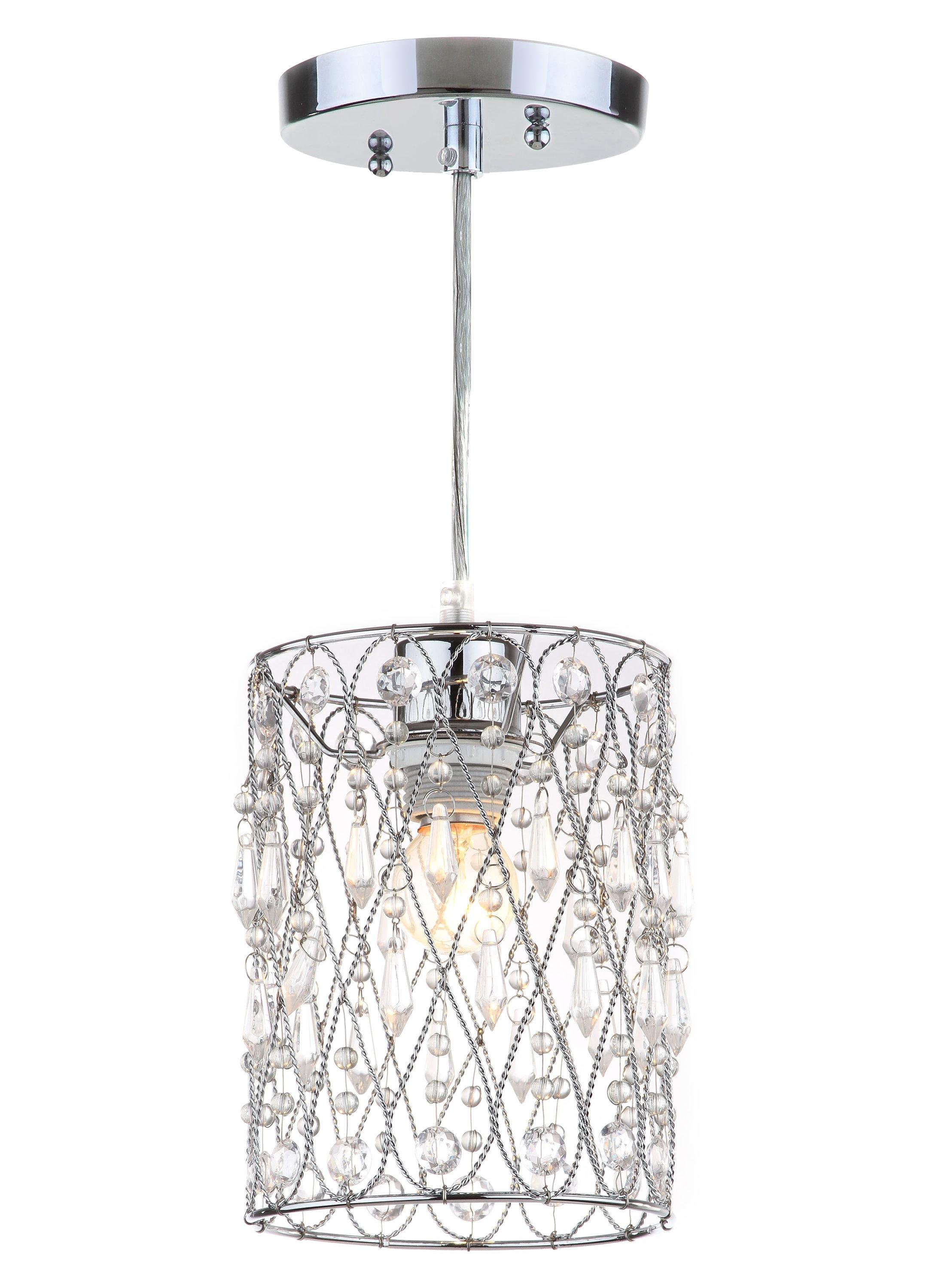 Vega Chandelier - LIT4442 - Clear/Chrome - Safavieh