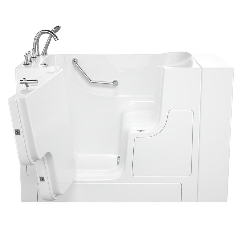 52'' x 30'' Walk-in Soaking Fiberglass Bathtub with Faucet