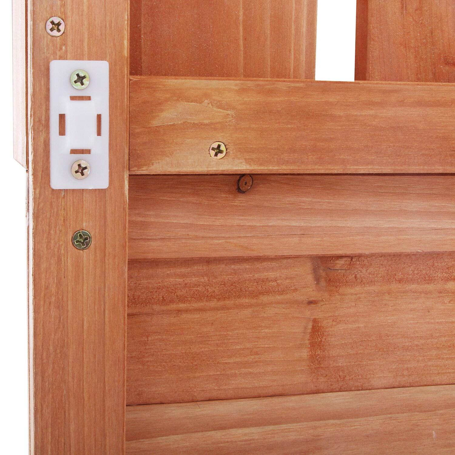 Wooden Potting Bench, 65" Large Wooden Farmhouse Rustic Outdoor Potting Bench Table, Patio Workstation, Garden Potting Bench with 4 Storage Shelves, Splash Plate & 3 Side Hooks, Natural