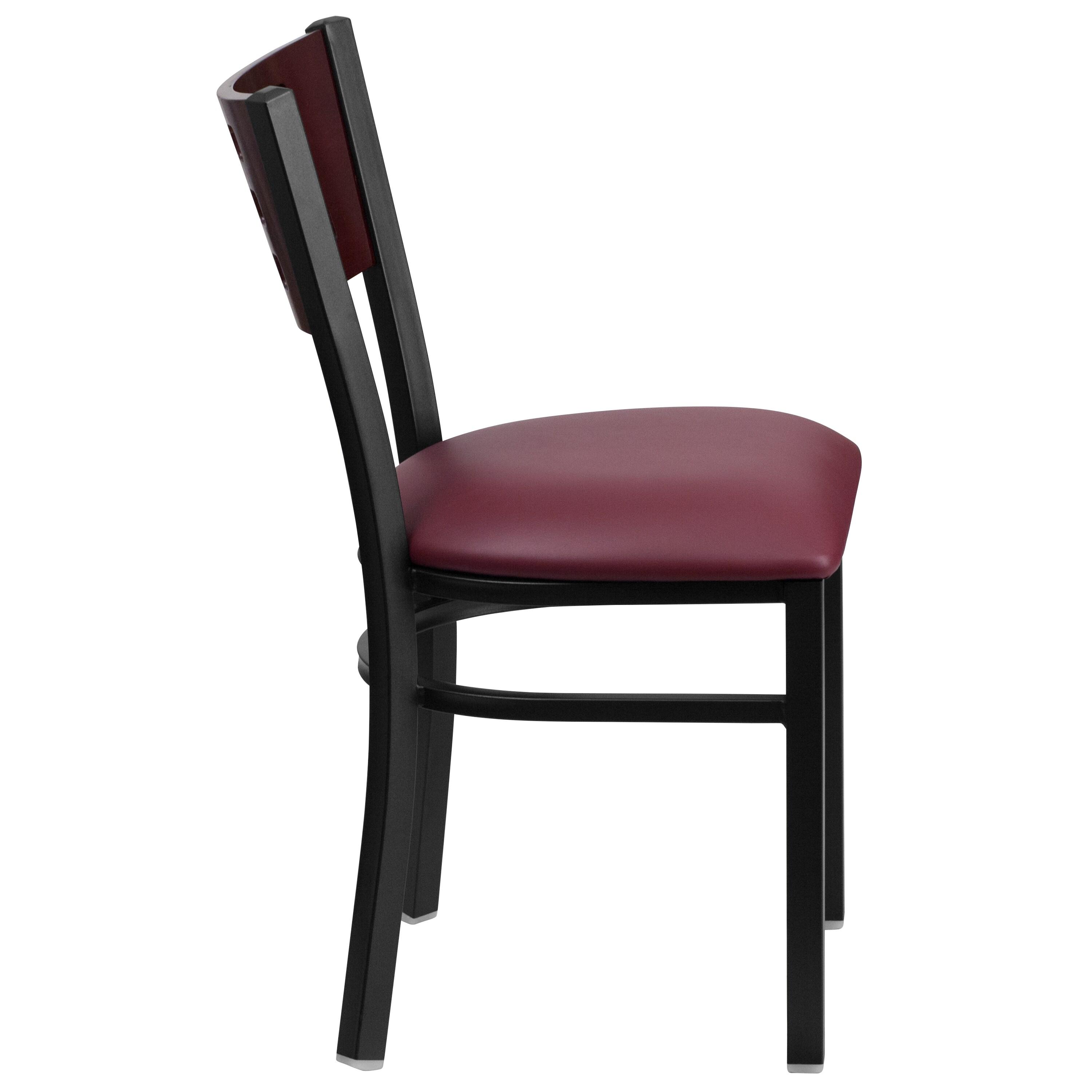 Elea Modern Solid Back Side Upholstered Dining Chair