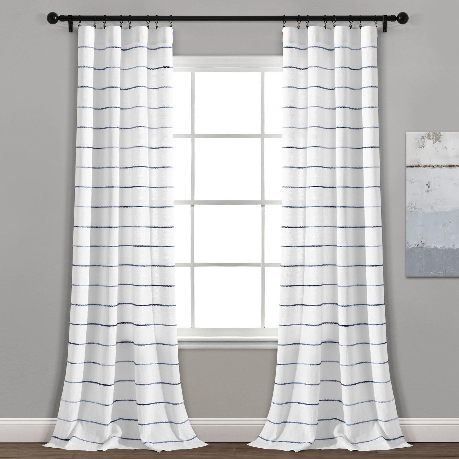 Reyna Semi Sheer Curtain Pair (Set of 2)