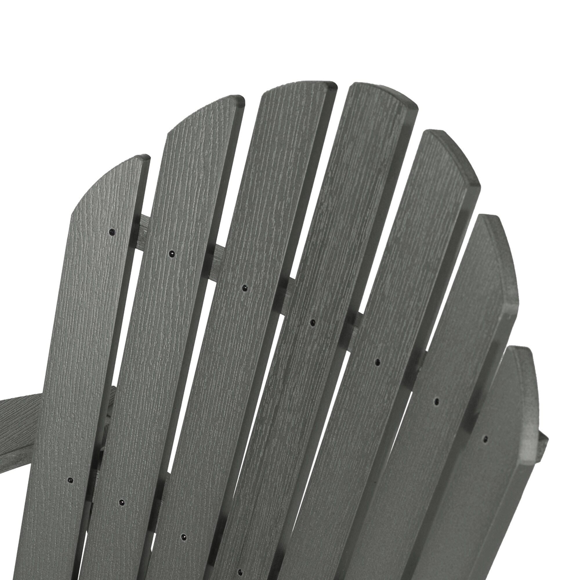Hamilton 2pk Folding & Reclining Adirondack Chairs - Coastal Teak - highwood: Weather-Resistant Outdoor Seating